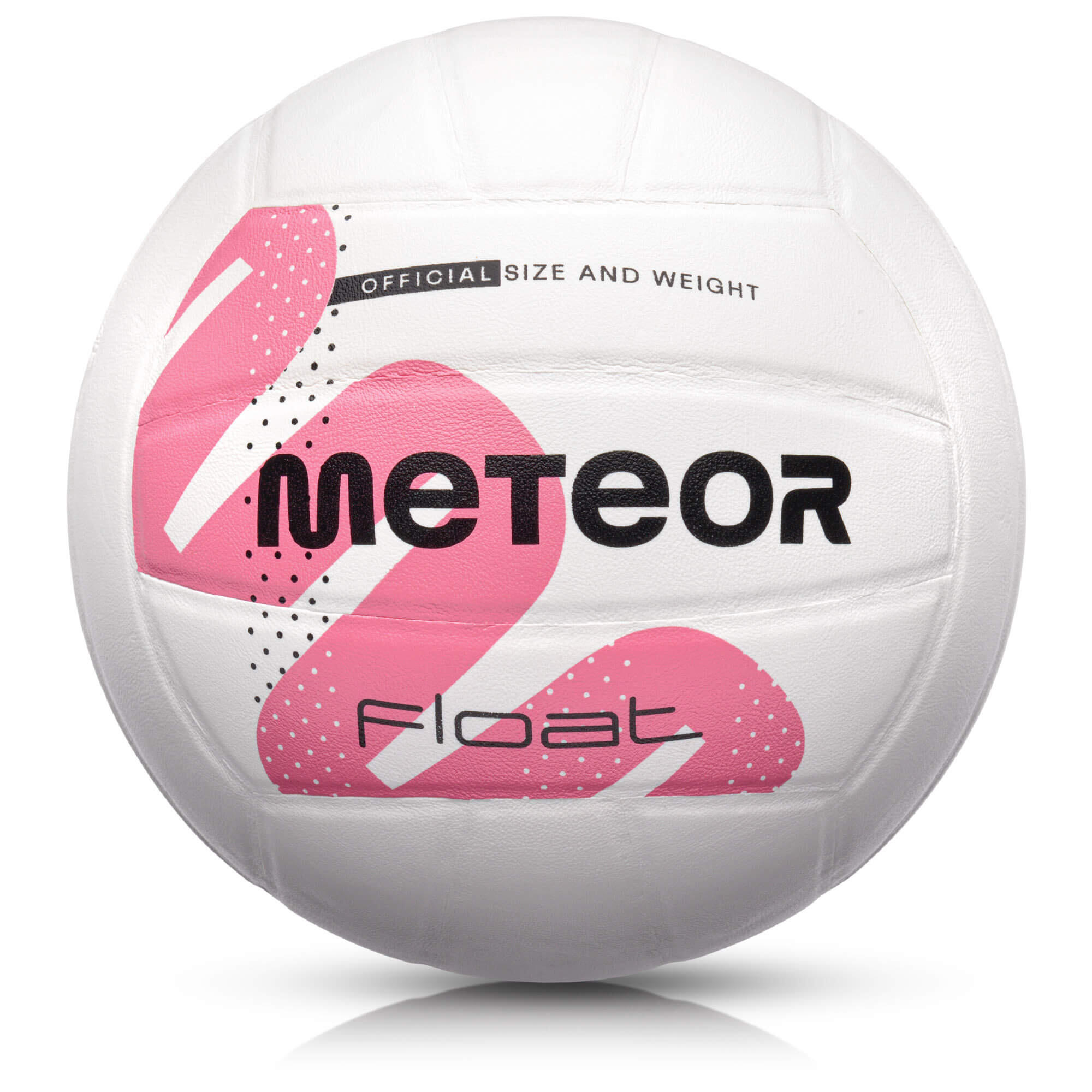 Piłka siatkowa Meteor Float PVC biały/różowy