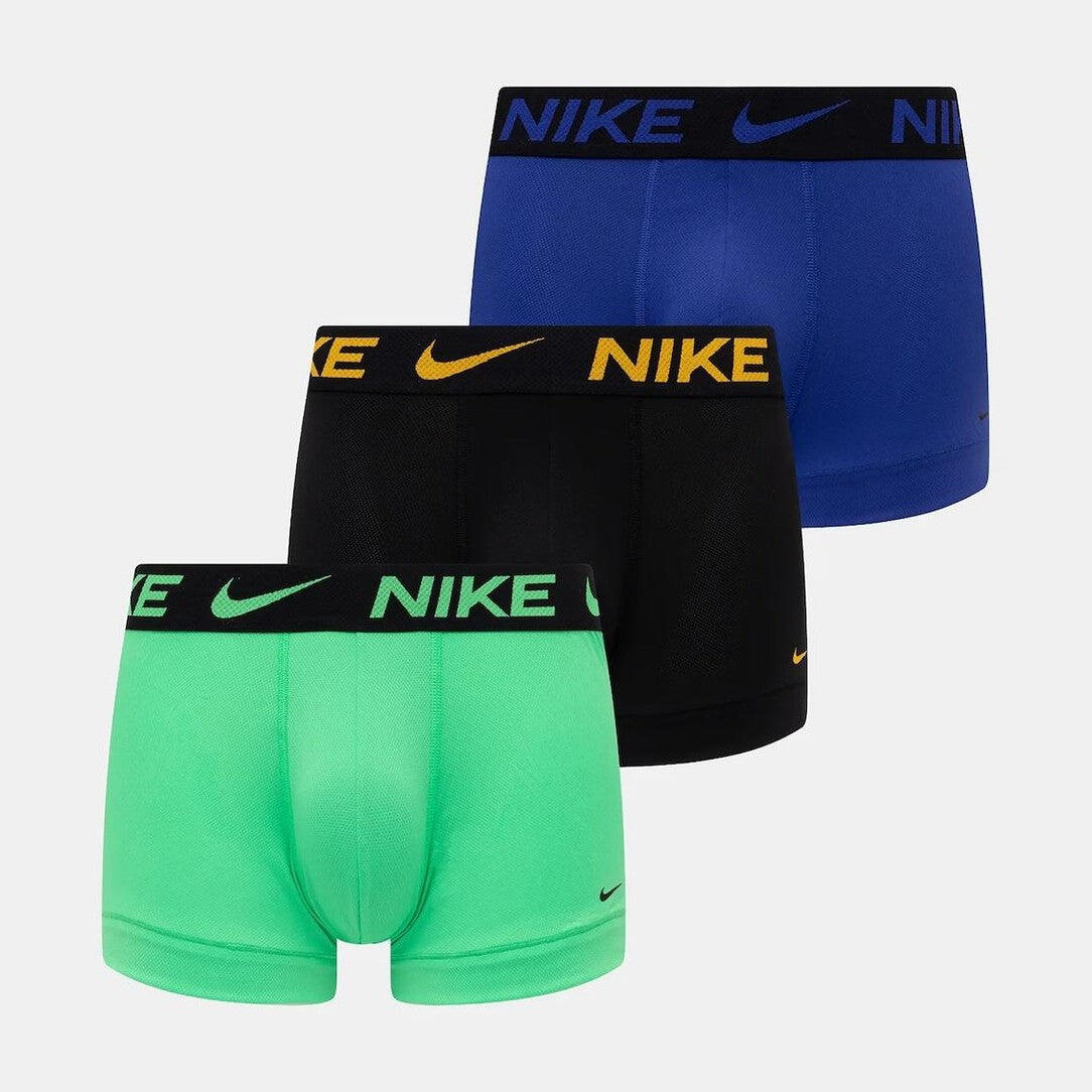 Bokserki Nike Elite Breathe 3 szt. czarne niebieskie zielone żółte