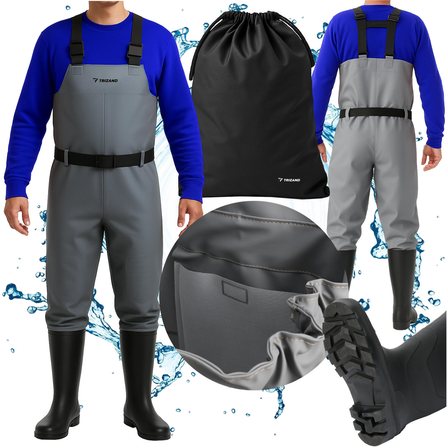 Wodery Wędkarskie Spodniobuty na Ryby 42