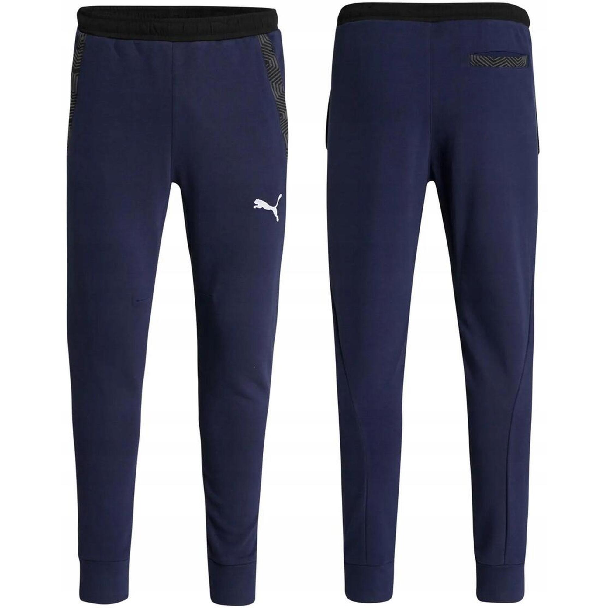 Spodnie męskie dresowe bawełniane Puma slim fit