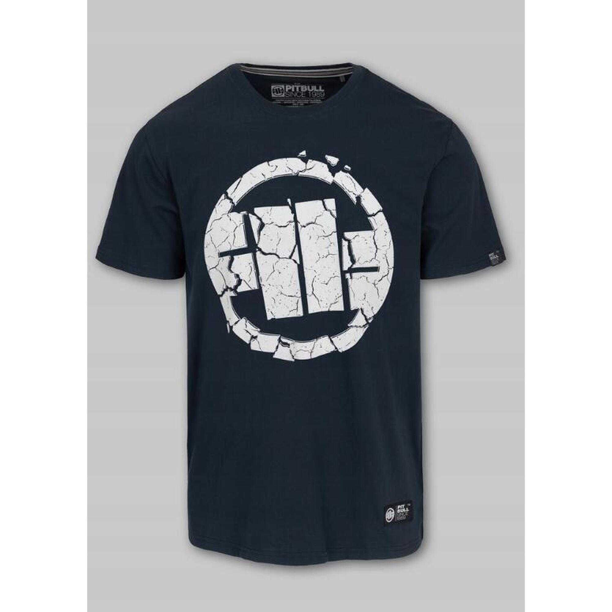 Pitbull T-shirt bawełniany, klasyczny model Scratch niebieski