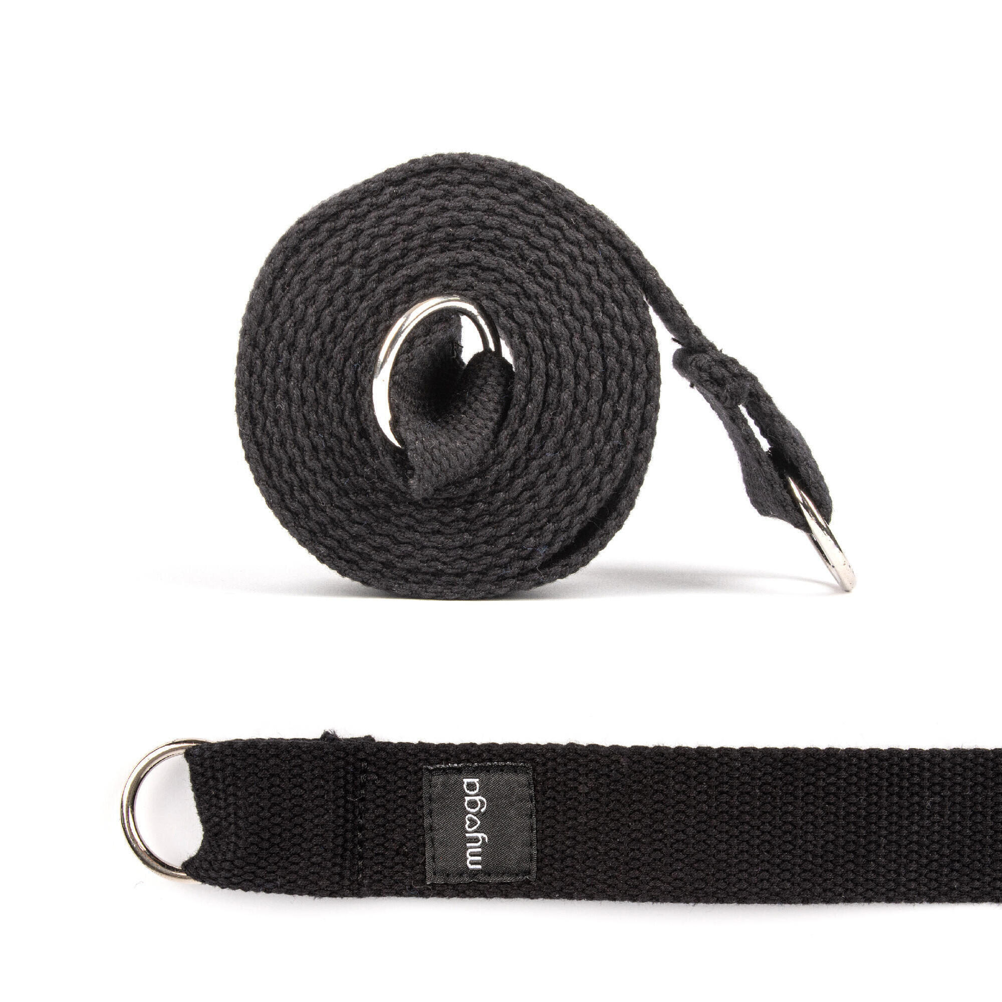 Pasek do jogi myga 2 w 1 - czarny