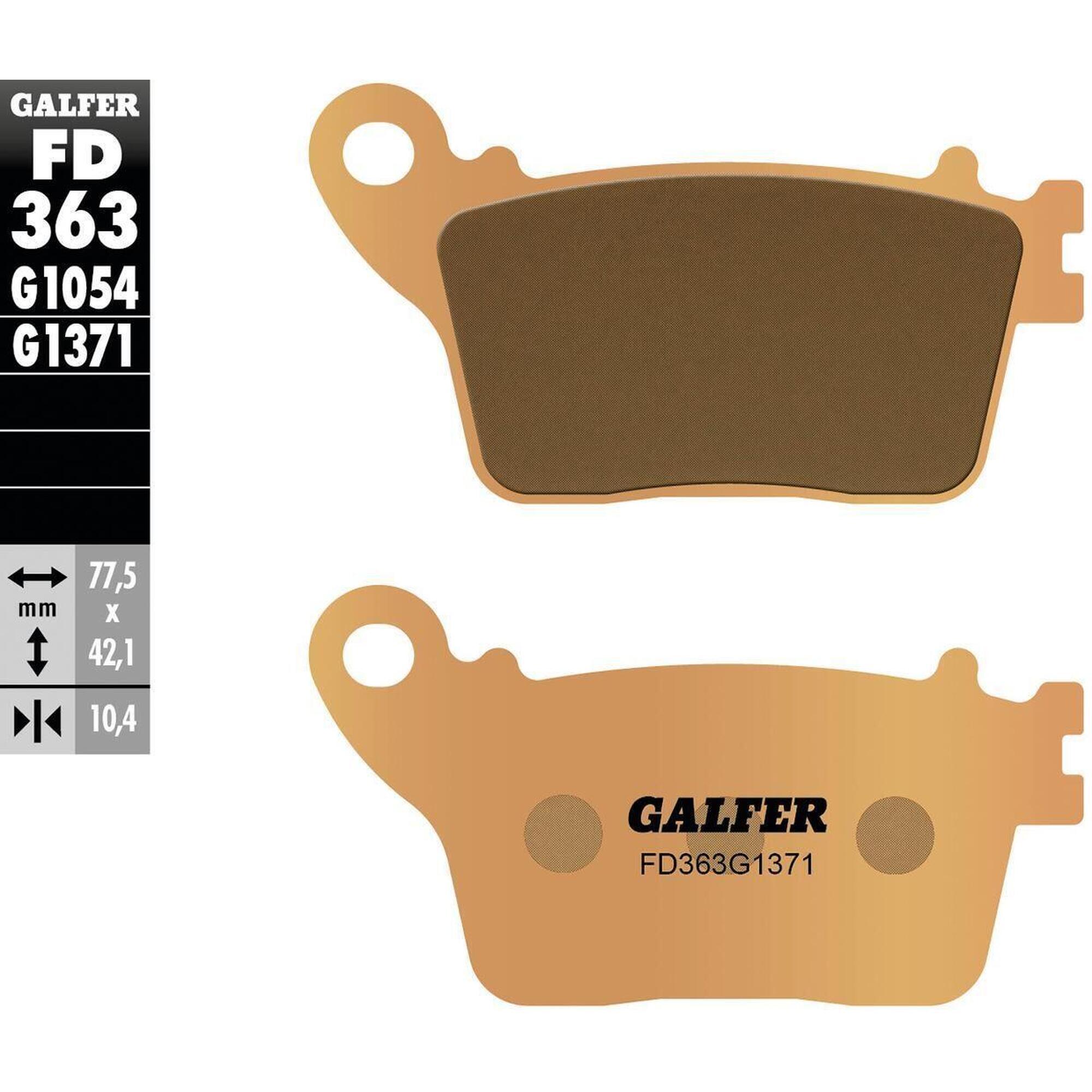 Klocki hamulcowe Galfer FD363 G1371 z metalu sinterowanego do rowerów