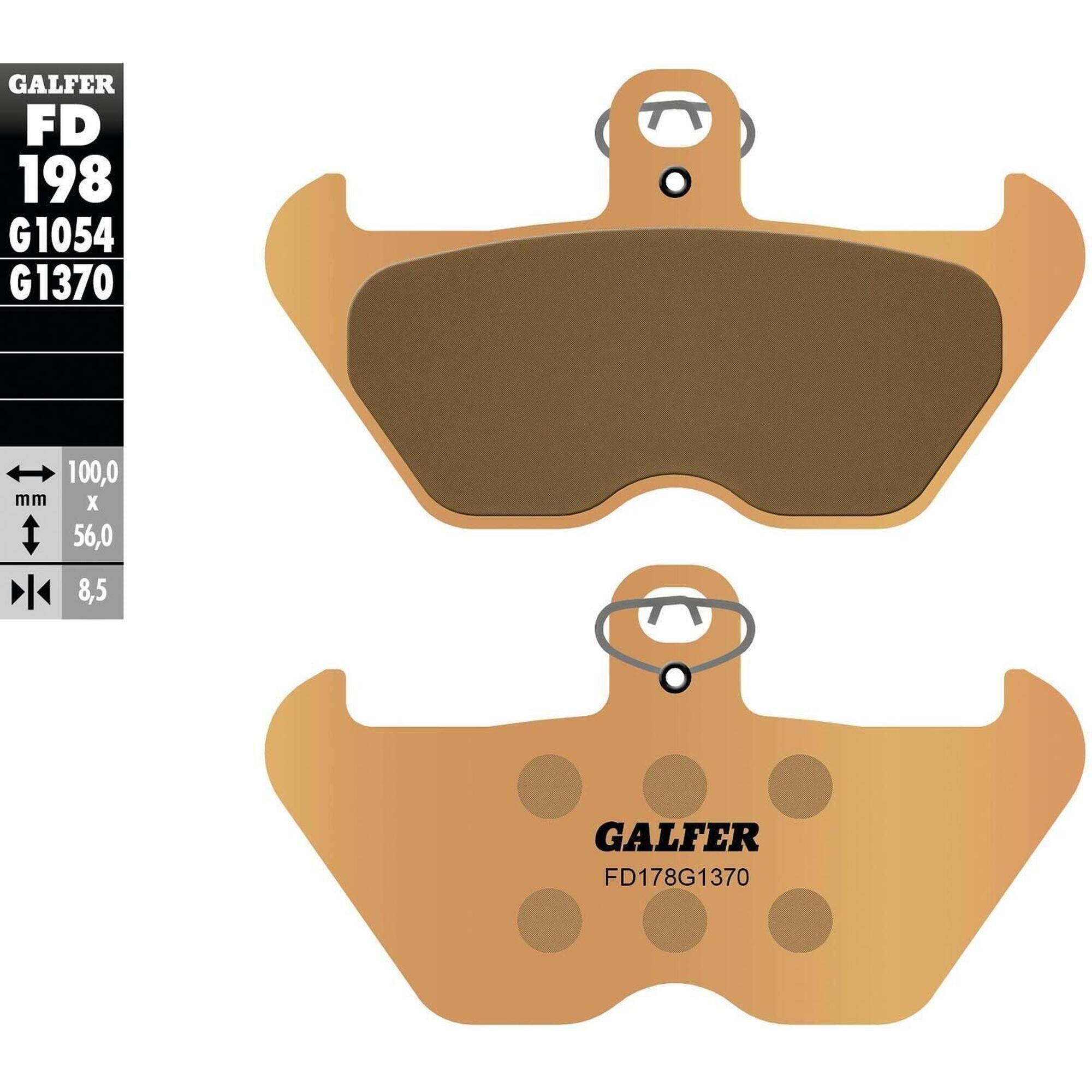 Galfer Sintered Metal Brake Pads FD198 G1370 - Ideal for Urban Cycling