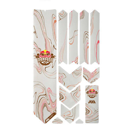 Zestaw ochronny ramy - EXTRA 10 sztuk - Red Bull Rampage Ridgeline Brown