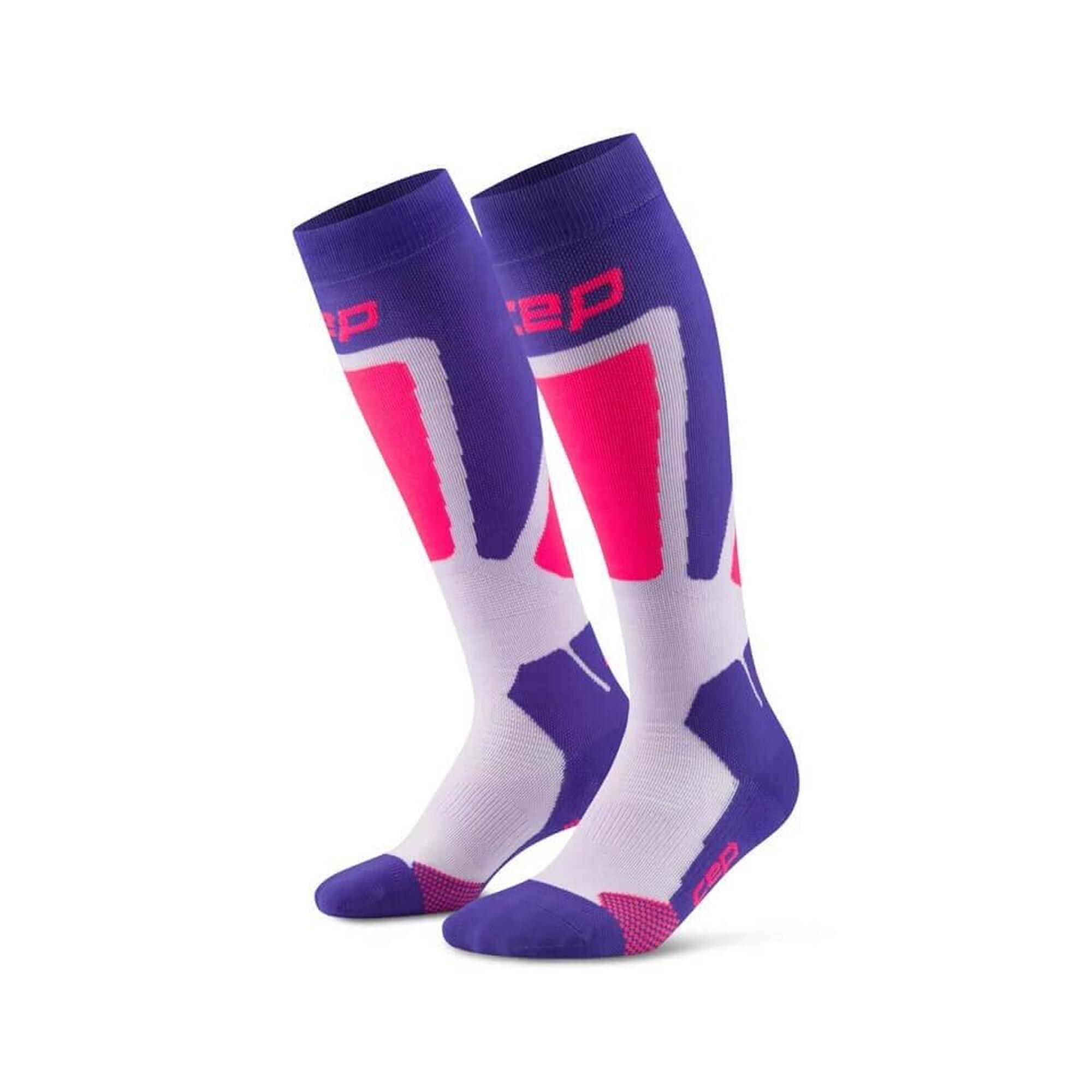 Damskie podkolanówki sportowe kompresyjne na zimę CEP