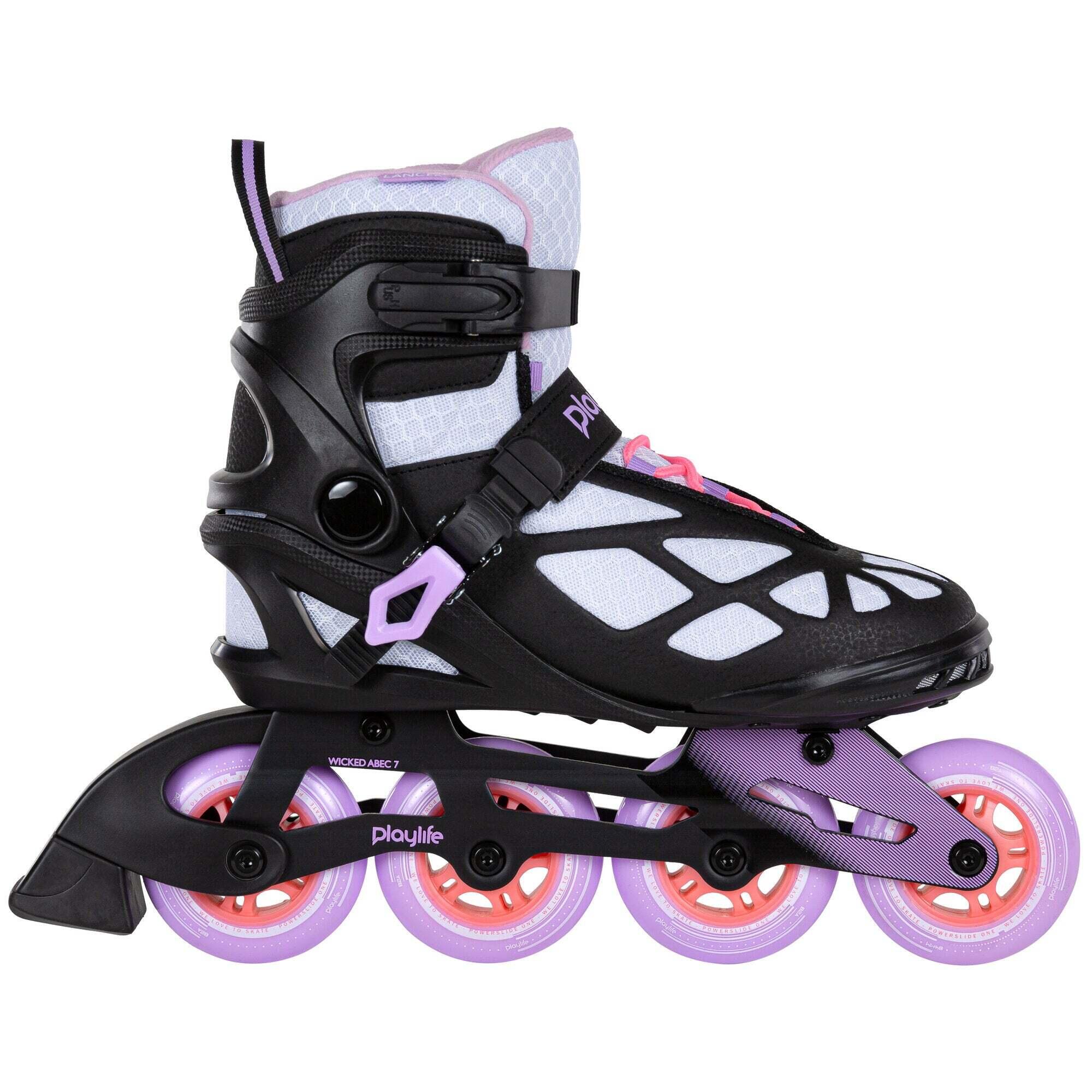 Jazda na rolkach freeskate Playlife Lancer White 84