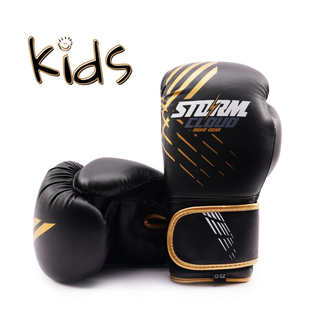Rękawice bokserskie dla dzieci StormCloud Lynx czarno-złote 6oz