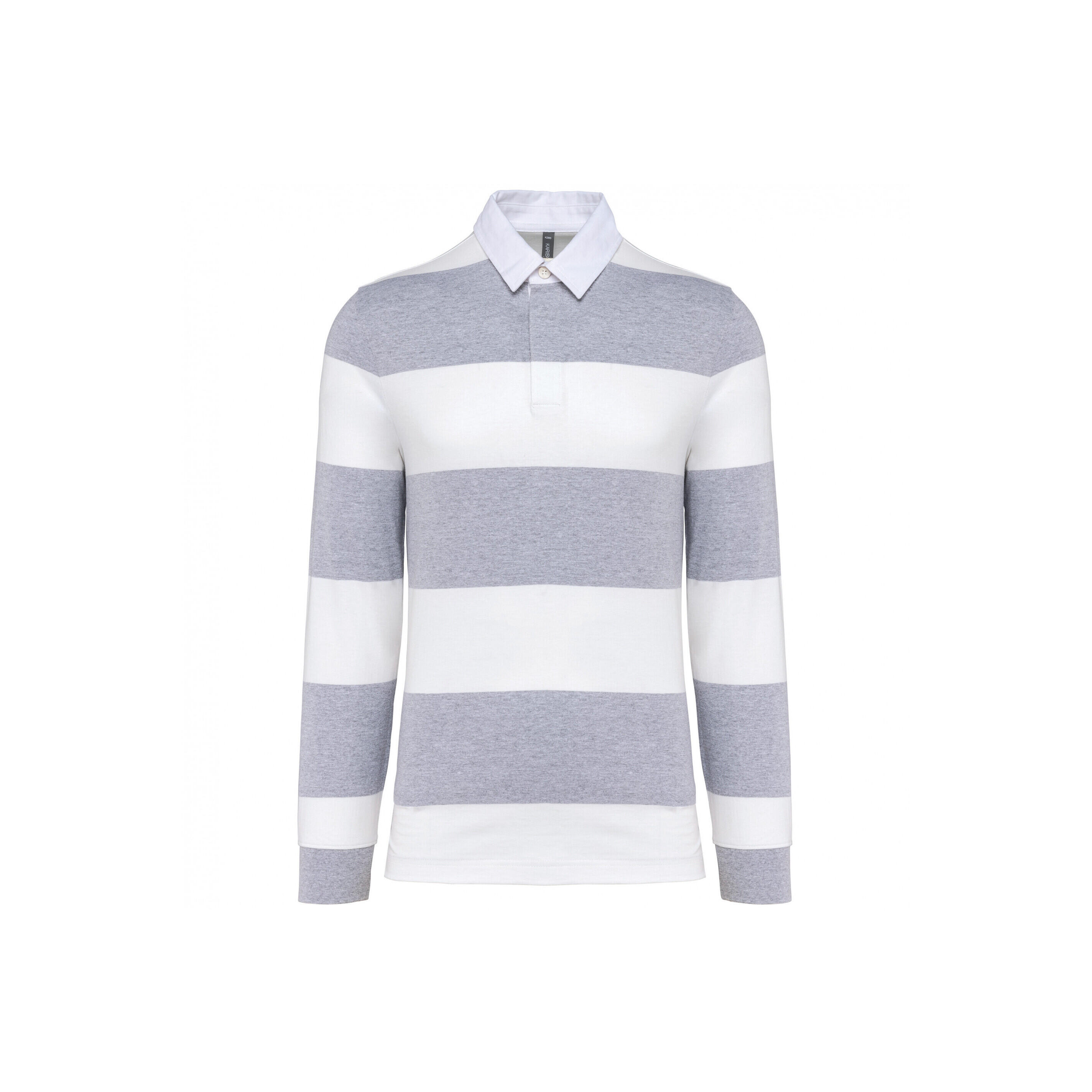 Koszulka polo w paski, długi rękaw Kariban