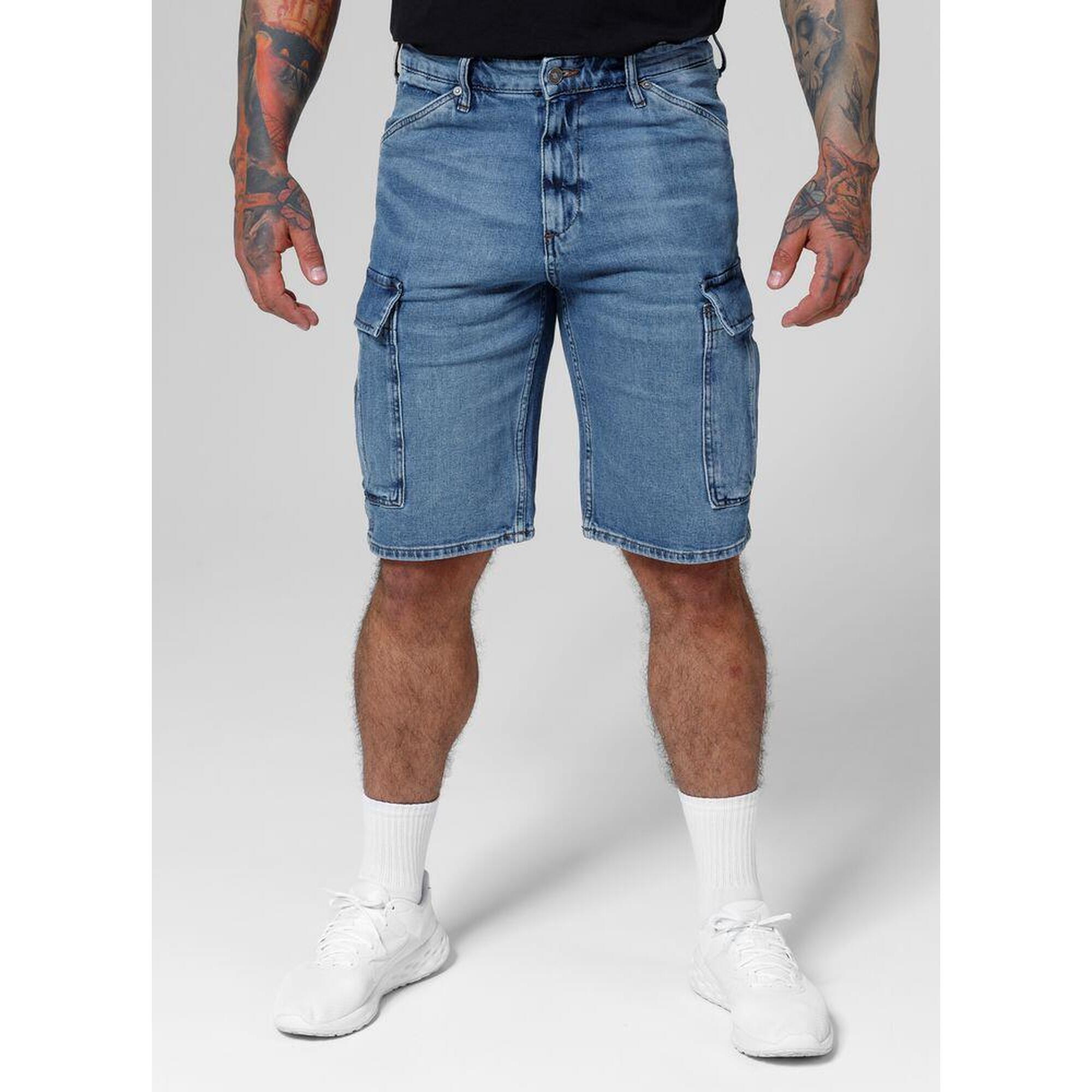 Szorty męskie Pitbull Jeansowe bojówki Classic Wash Deerhorn