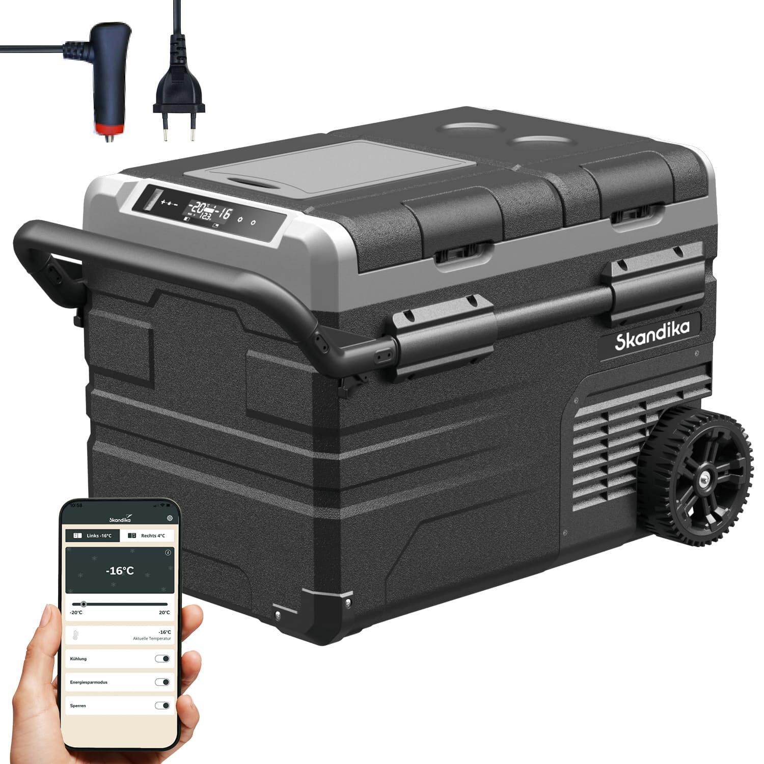 Zamrażarka kompresorowa lodówka kempingowa Routa, od +20° do -20°C, 2 strefy