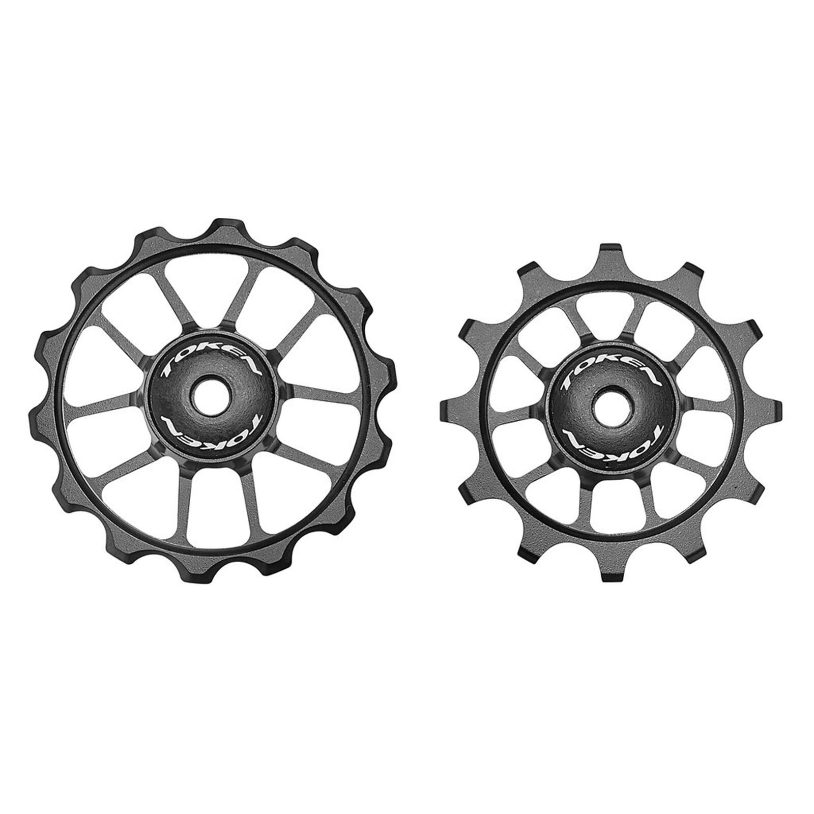 Kółeczka przerzutki TOKEN TK1724 SHIMANO, SRAM, 11s, 12s Szosa Gravel Czarne