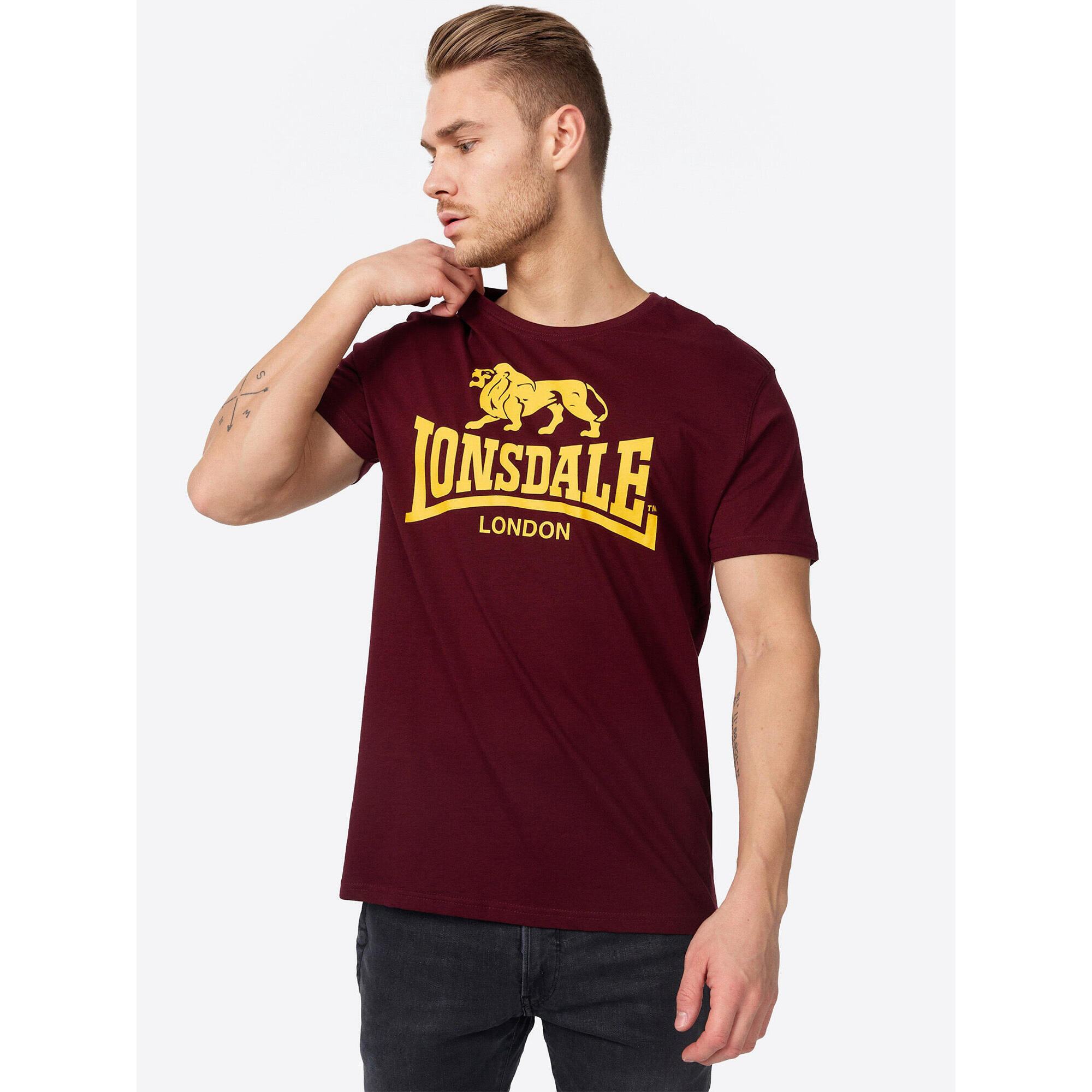 T-shirt o klasycznym kroju Lonsdale Logo