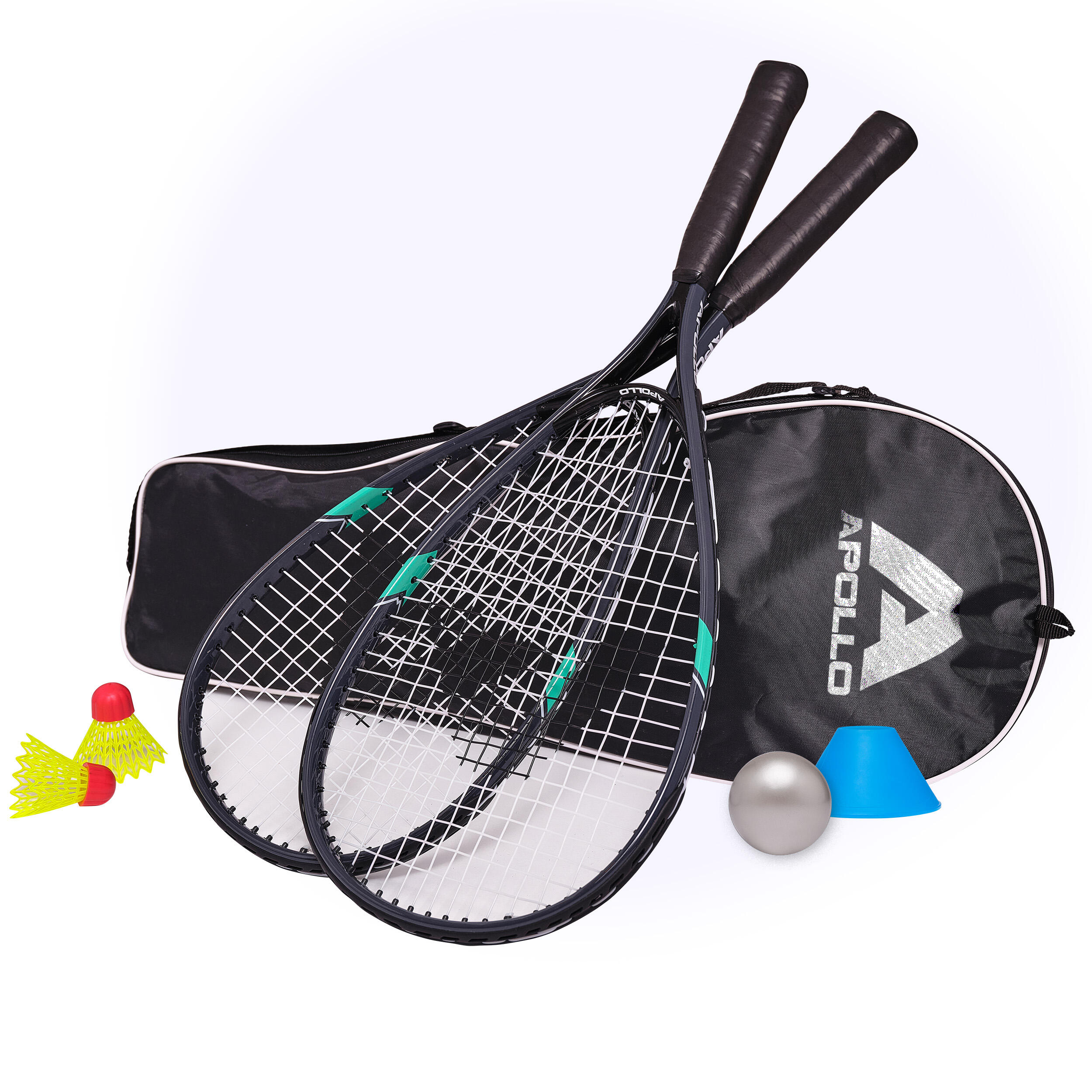 Zestaw Speed Badminton z torbą Apollo 2 rakiety aluminiowe