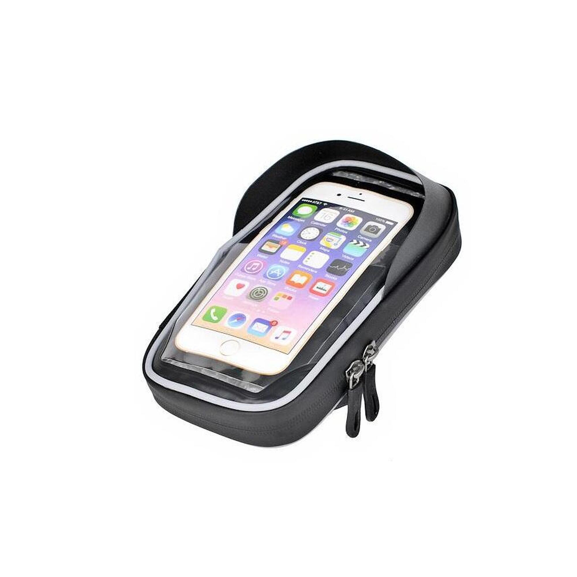 Sakwa rowerowa ProX na kierownicę Nebraska 318 czarna na smartphone 6,2"