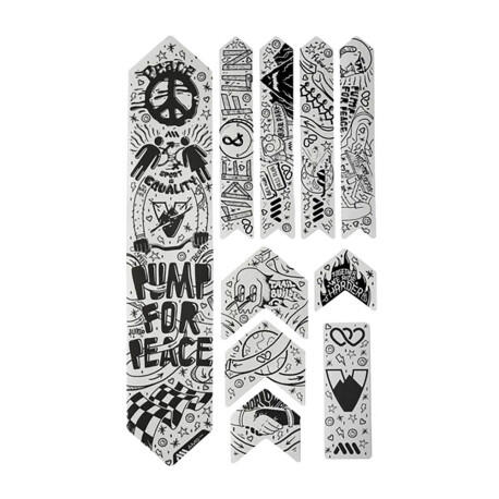 Zestaw ochronny ramy - EXTRA 10 sztuk - Pump for Peace - czarny