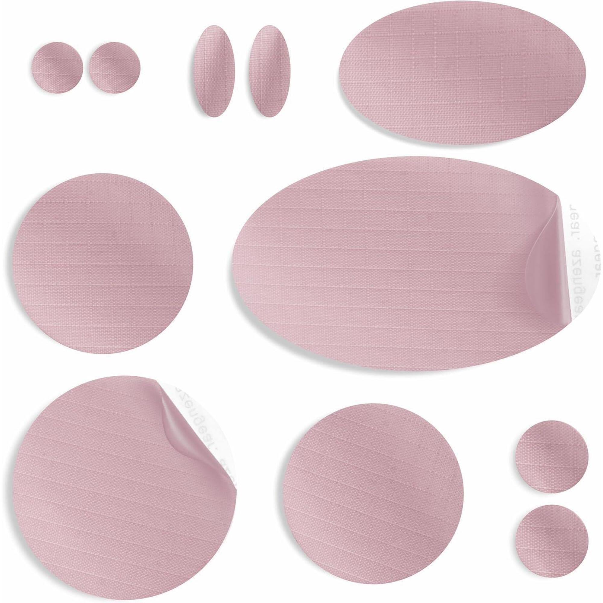 Łatki naprawcze do kurtek puchowych, wodoodporne (zgaszony róż)