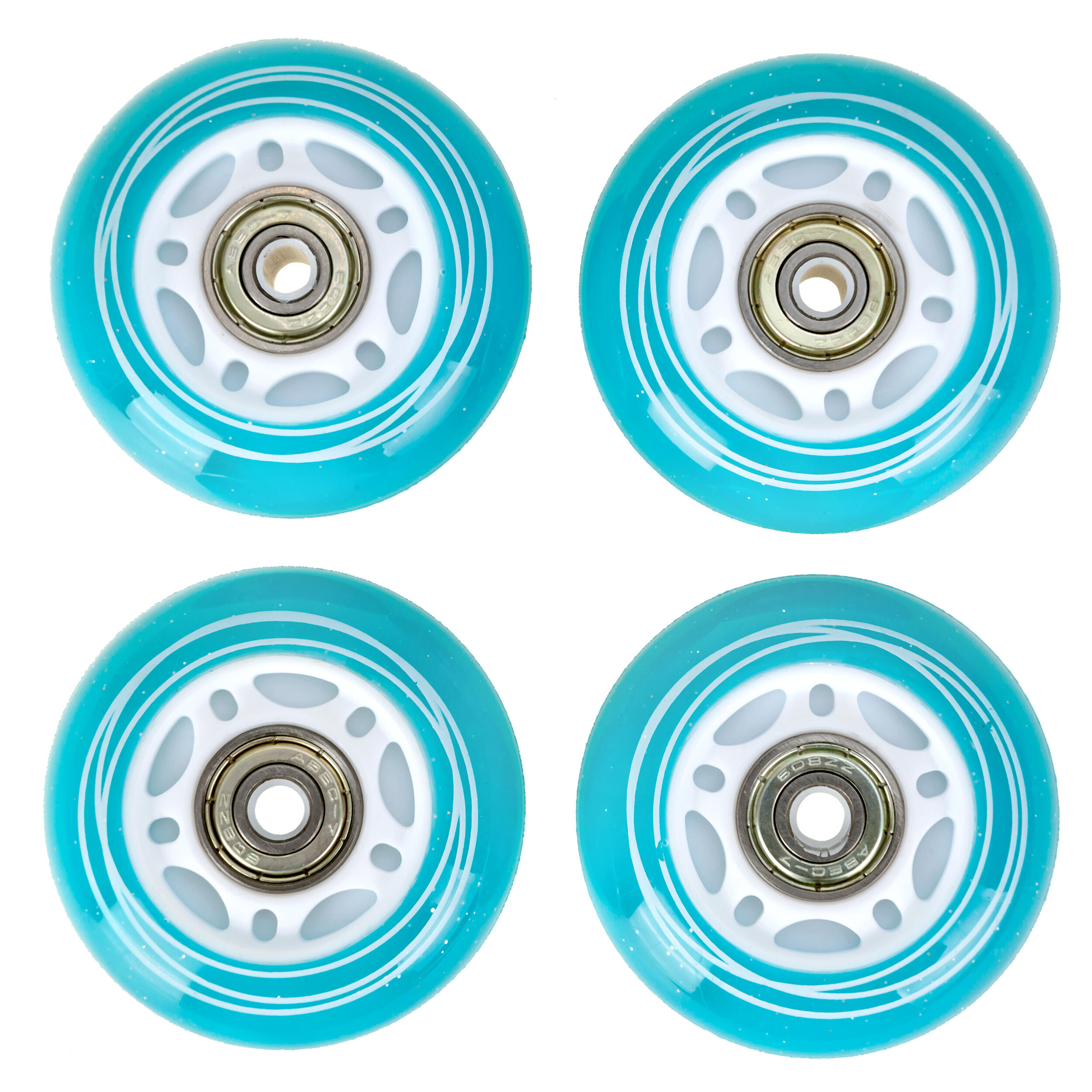 4x Świecące kółka LED + łożyska do rolek Raven Loret PU