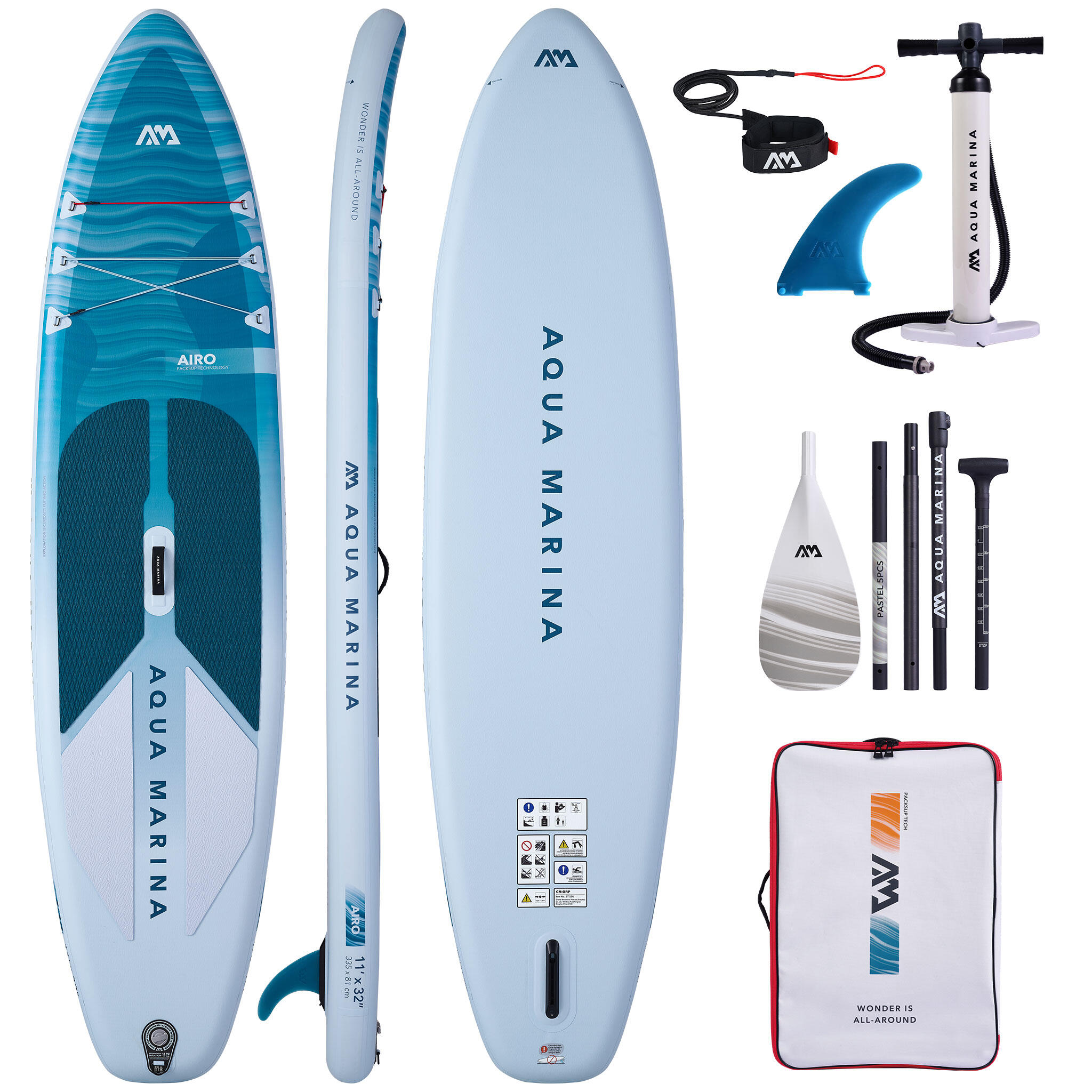 Deska Sup Pompowana Aqua Marina Airo 11'0" Kompaktowa Lekka