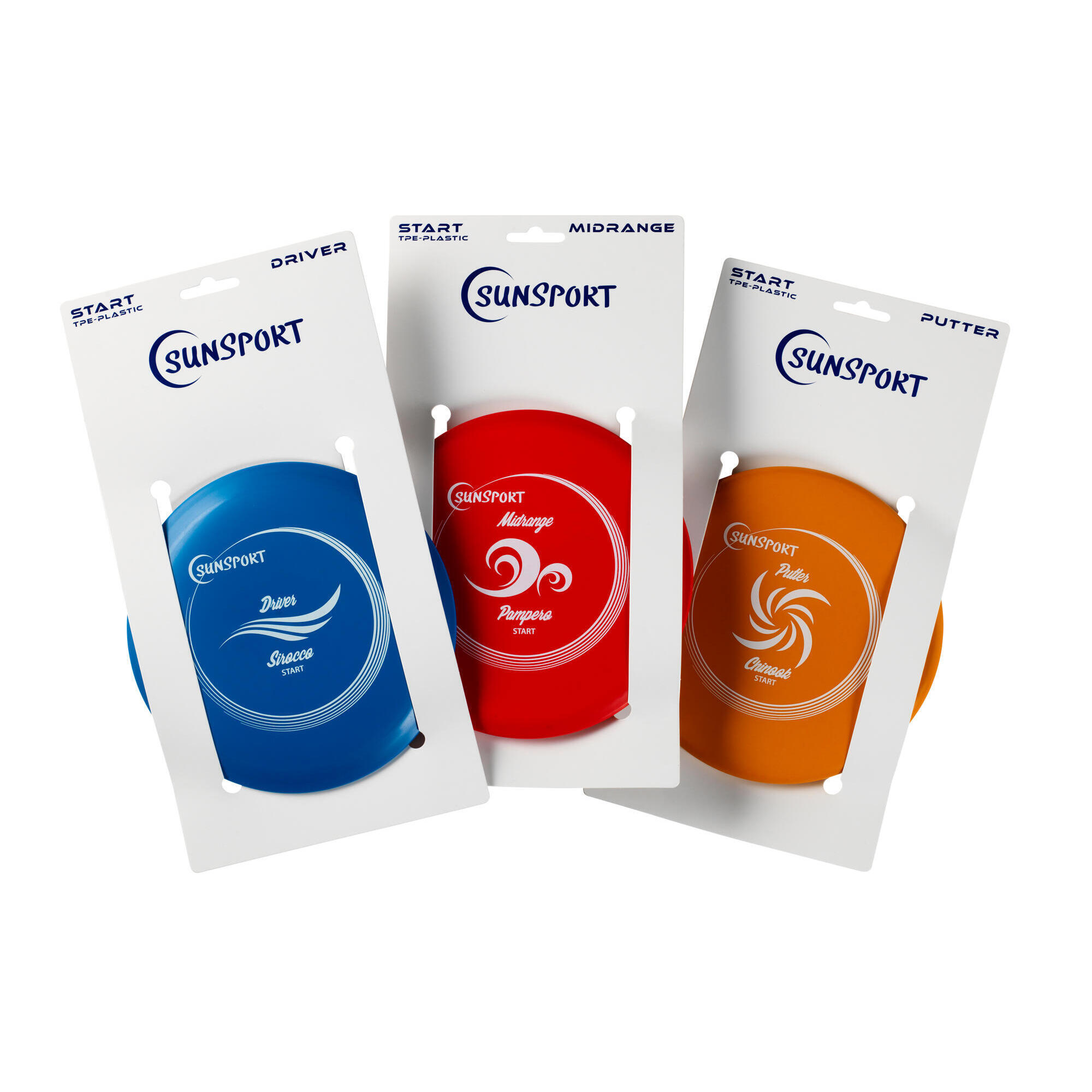 Sunsport Discgolf set START, Putter, Mid Range, Driver