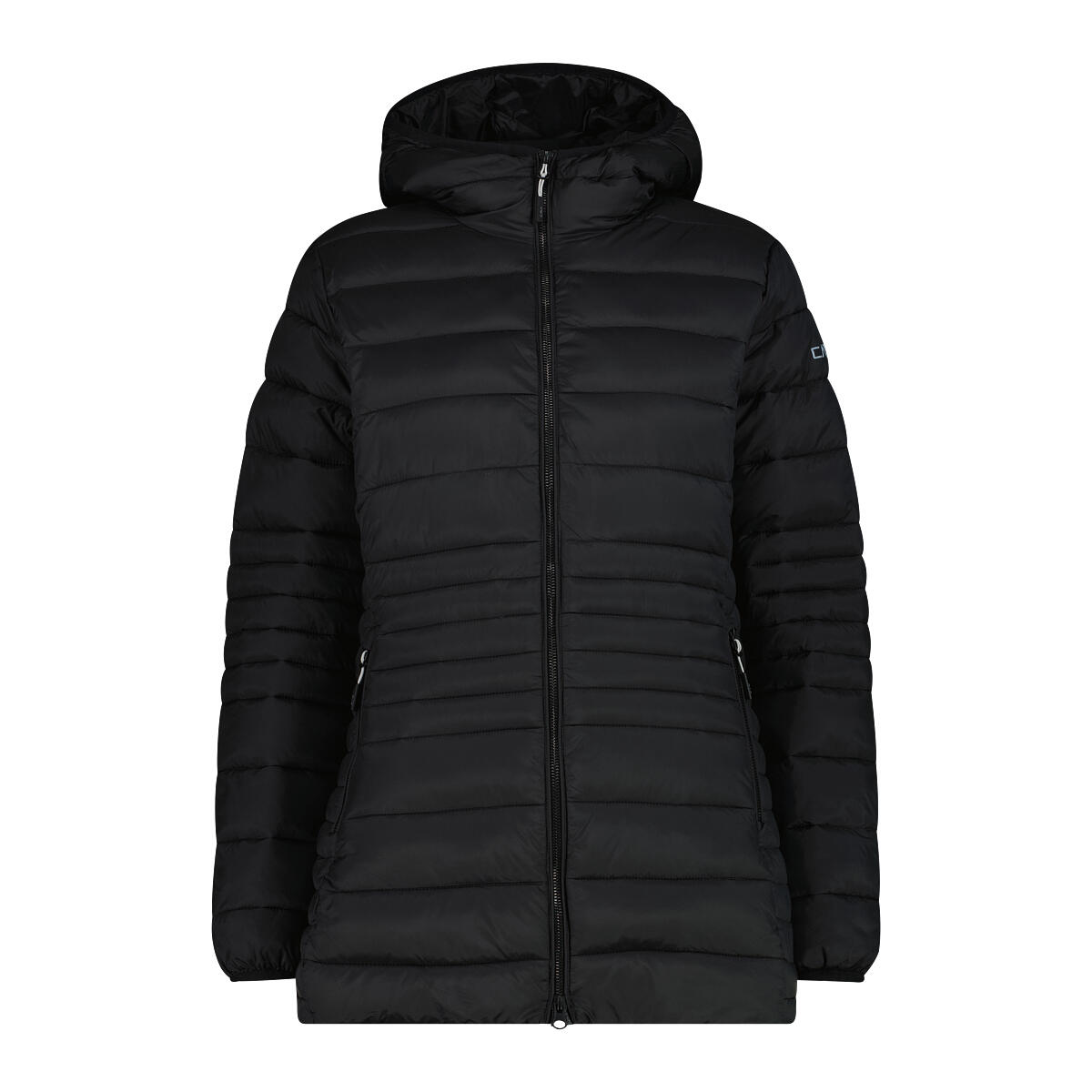 Długa kurtka puchowa z kapturem na zamek Sorona Aura damska CMP