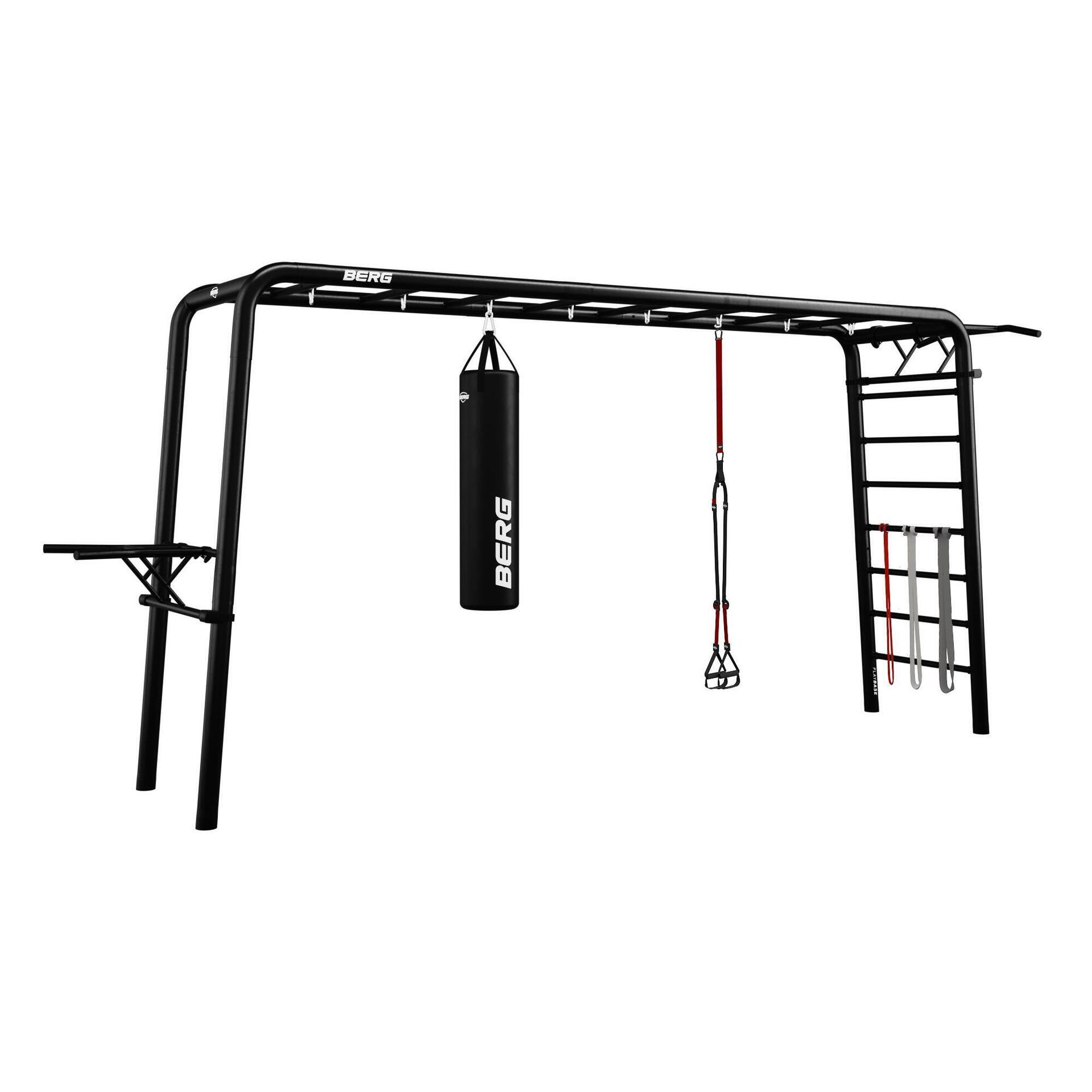 PlayBase Extra Large + Sports Set, worek, poręcz, lina, taśmy i drążek