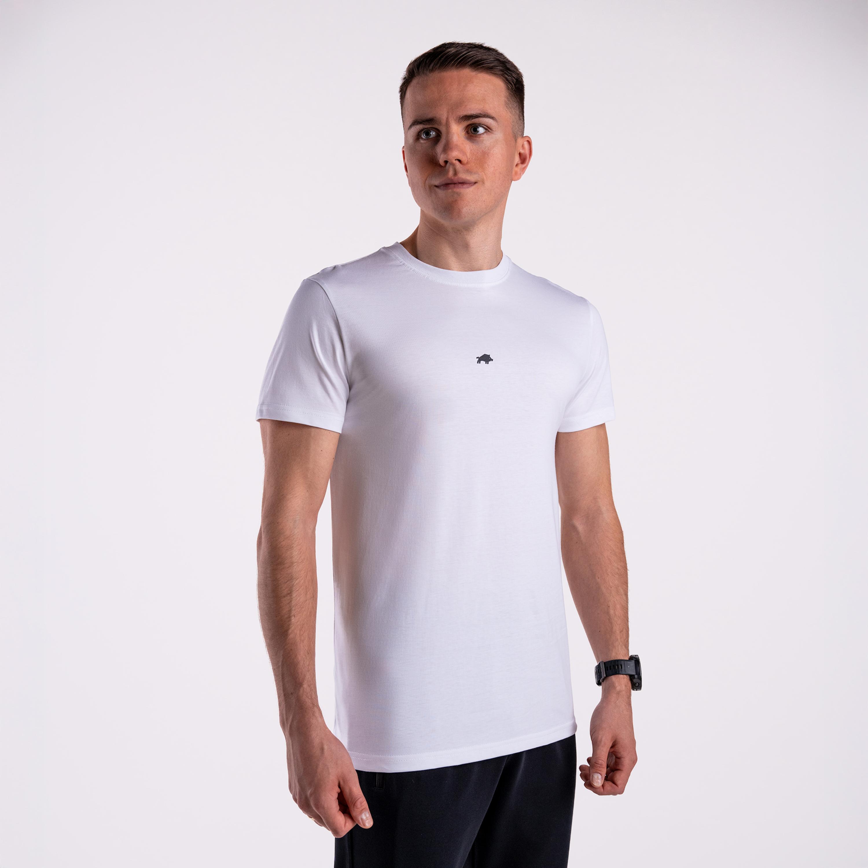 Koszulka regular basic DZIK® biała