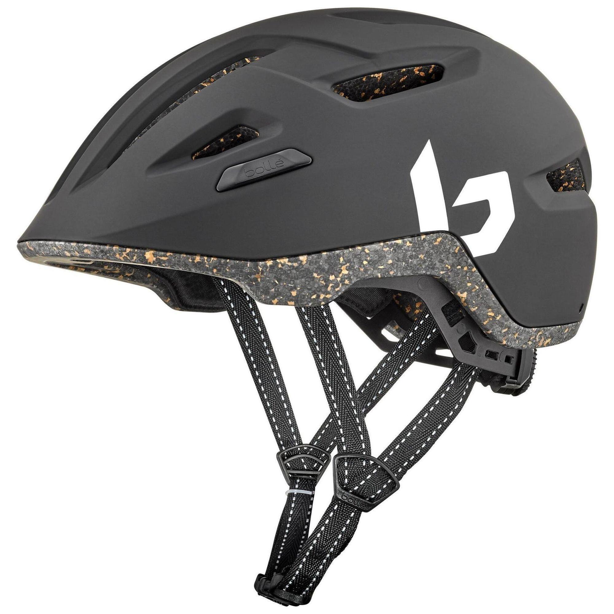 Kask rowerowy miejski „Eco Stance”, czarny matowy