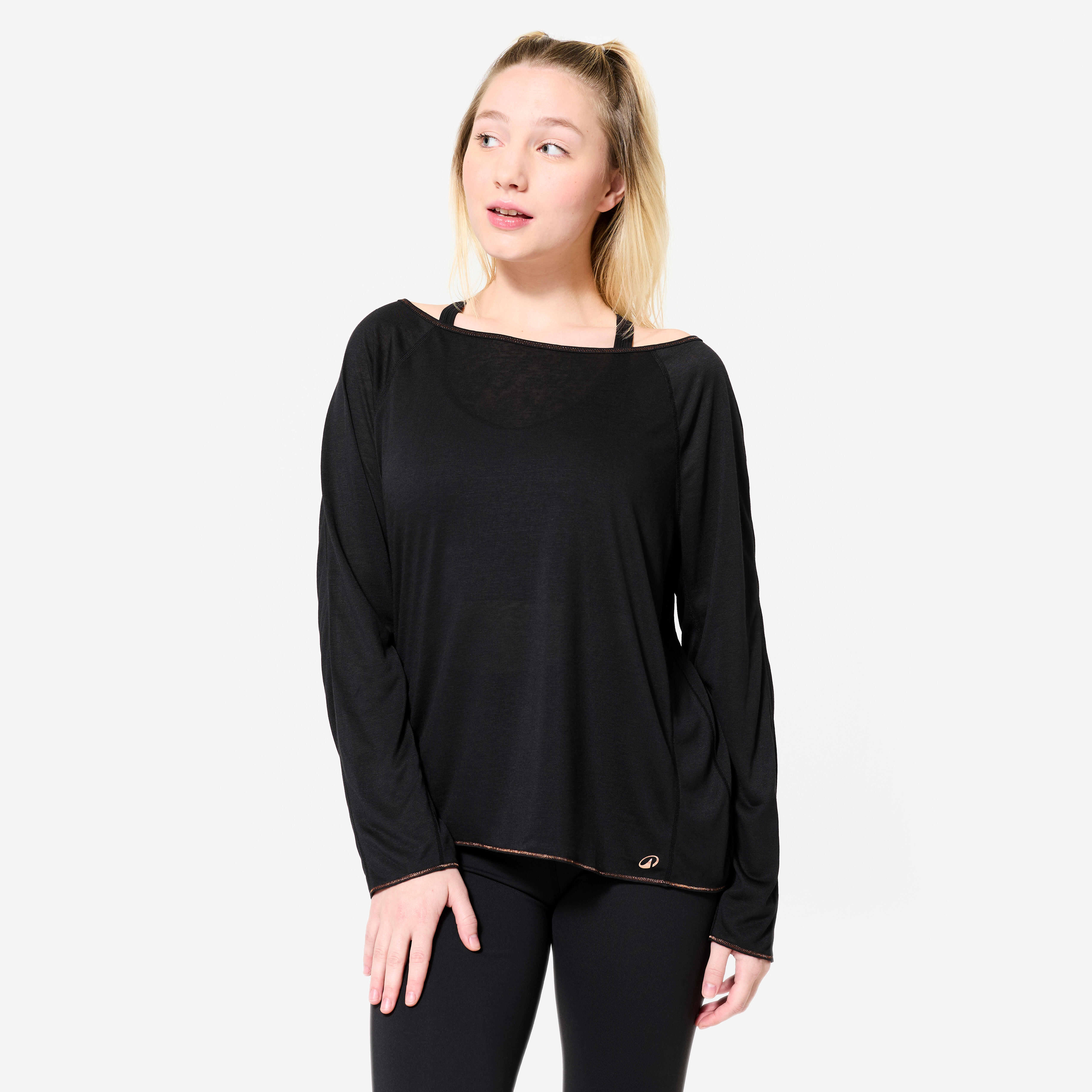 Koszulka z długim rękawem do tańca modern jazz damska Starever