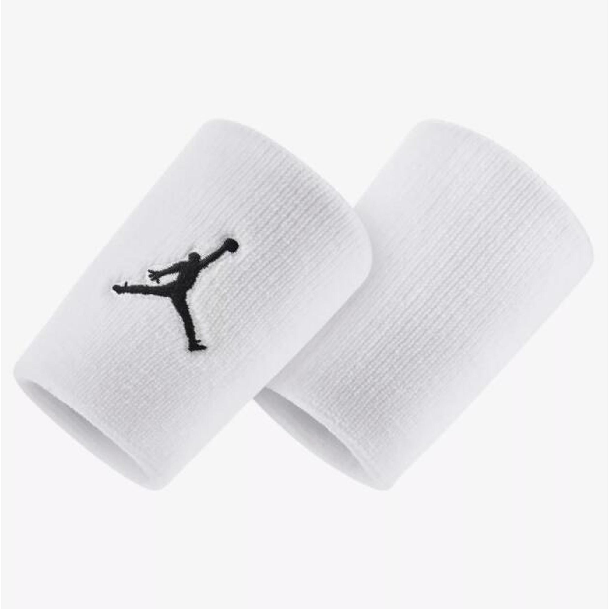 Frotka opaska Air Jordan Jumpman Wristbands biała 2 szt. - J.KN.01.101.OS