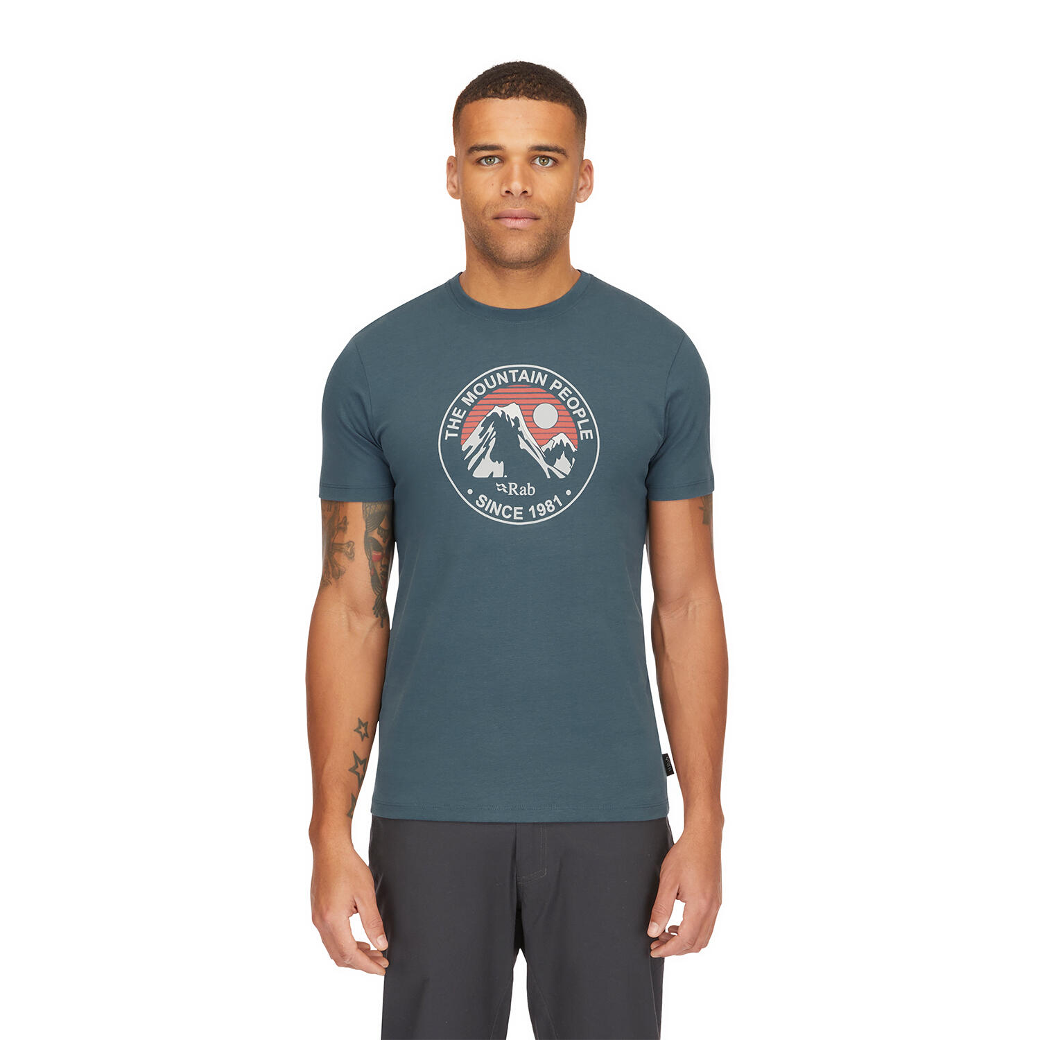 Koszulka bawełniana męska Rab Stance Alpine Peak Tee z krótkim rękawem