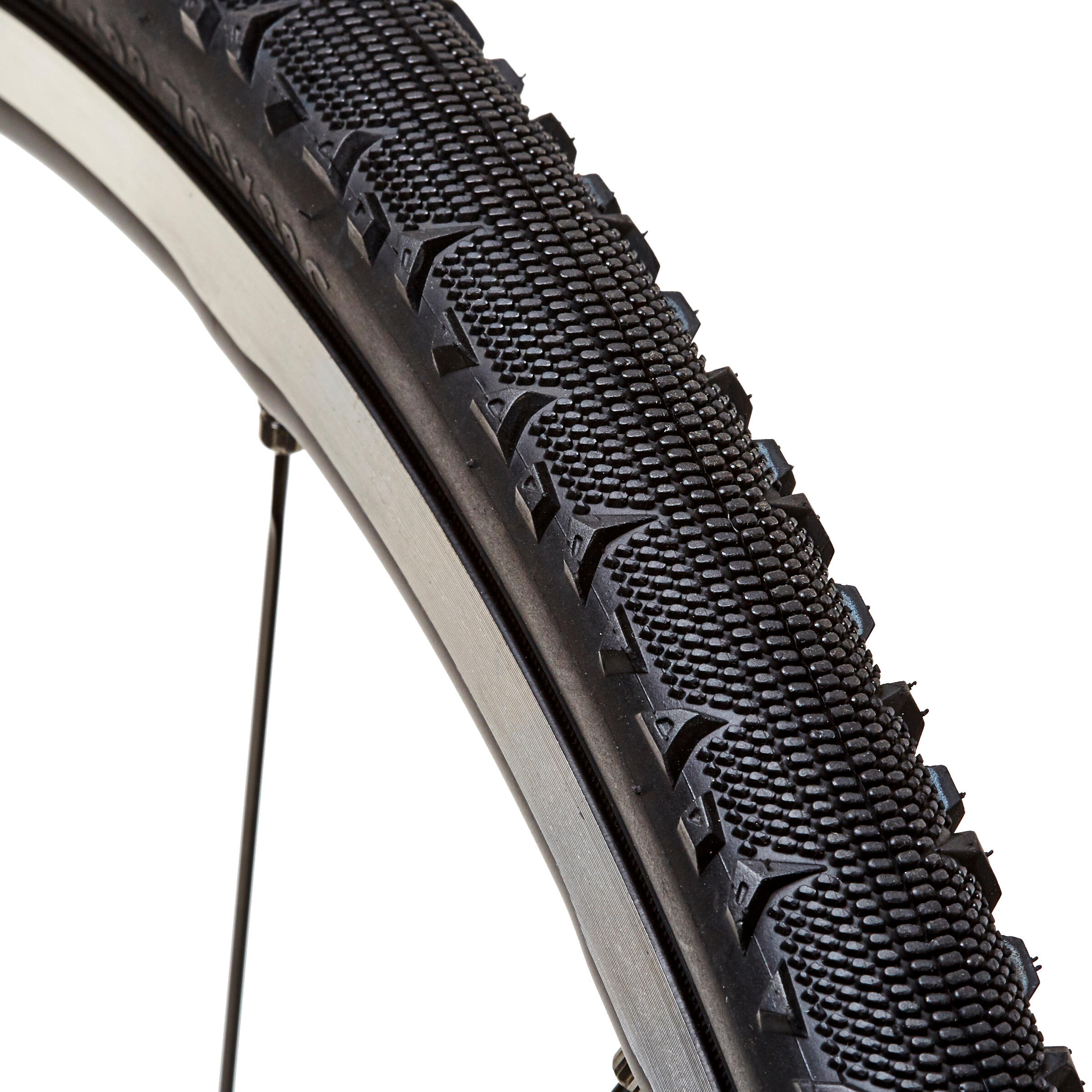 Opona rowerowa gravelowa Btwin Gravel 700x32 ze sztywną stopką / ETRTO 32-622