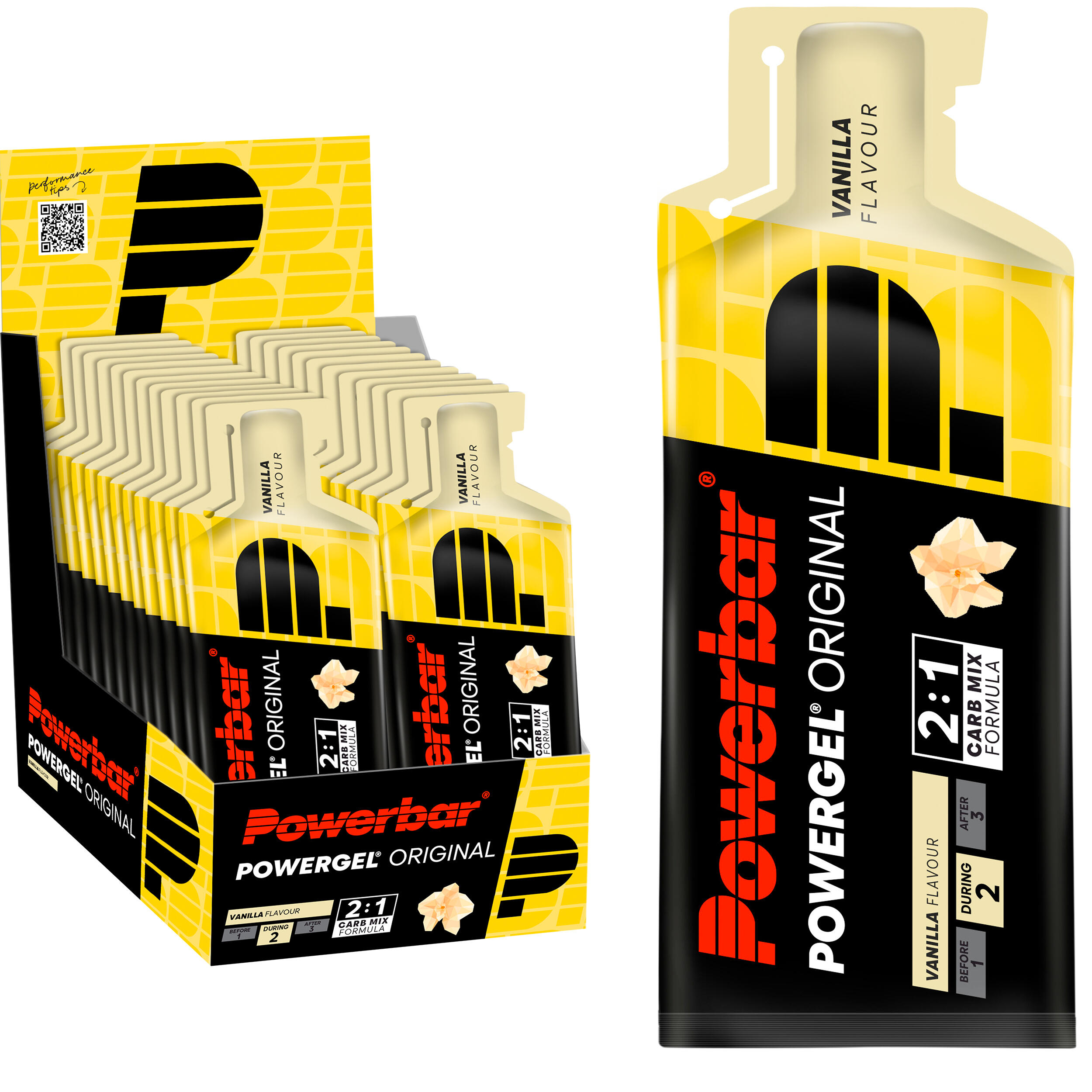 Powerbar PowerGel (24x41g) Vanilla - Energia i wytrzymałość - Żele energetyczne
