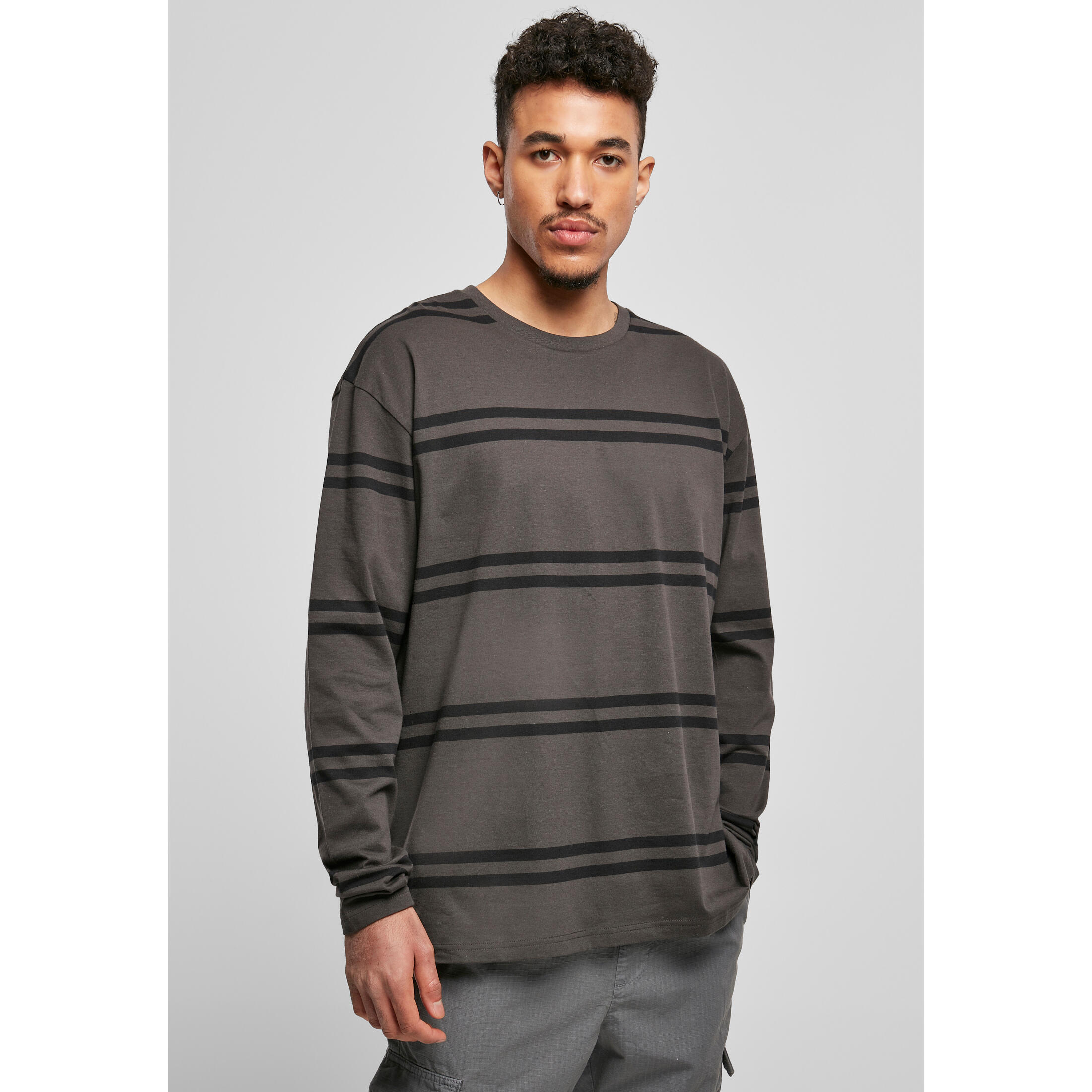 Koszulka z długim rękawem Urban Classics oversized striped