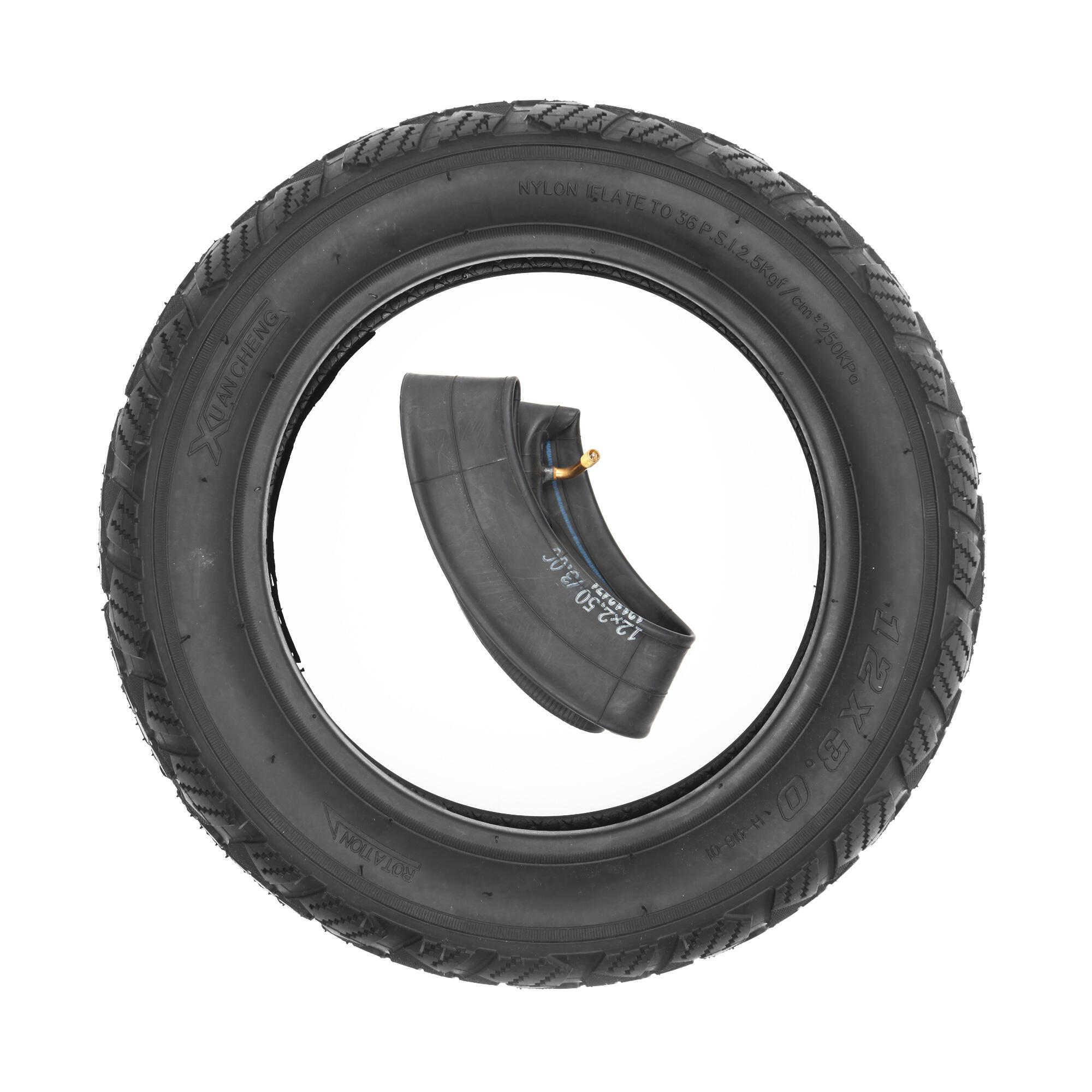 Opona z dętką 12x3.0 TT H-418 ONYX