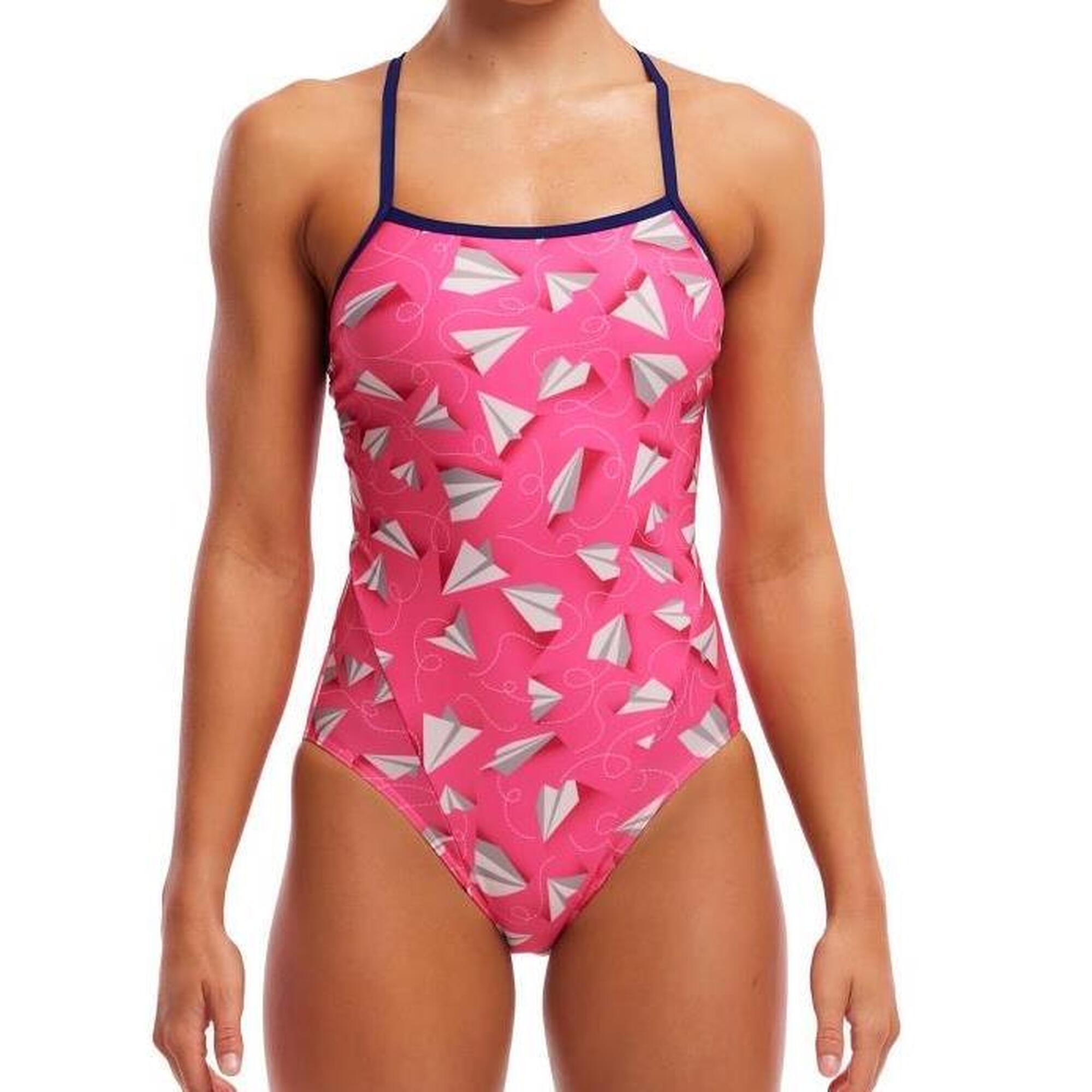 Strój do pływania FUNKITA Paper Pink - Single Strap