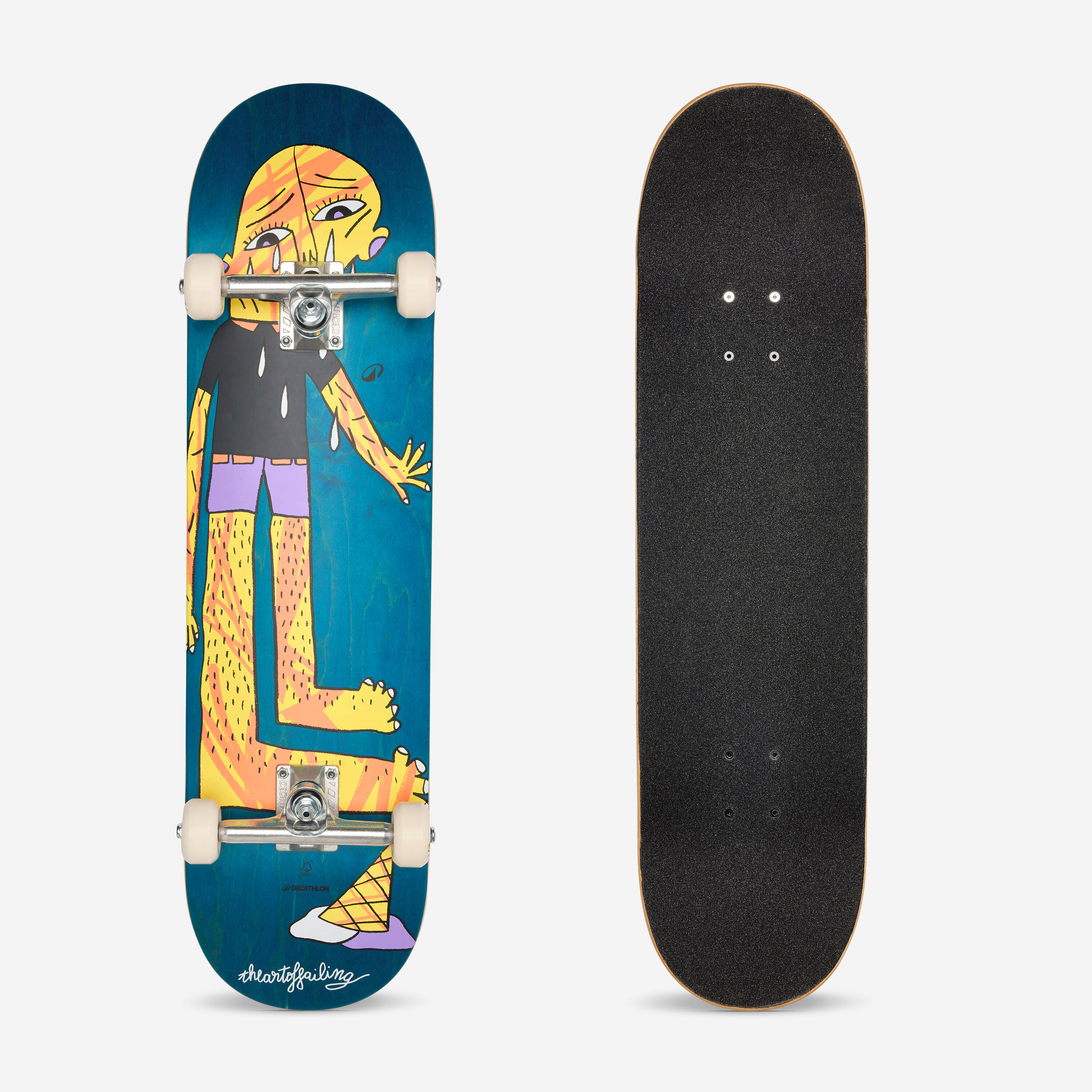 Kompletna deskorolka CP500 Ice Cream dla osób w wieku od 12 lat