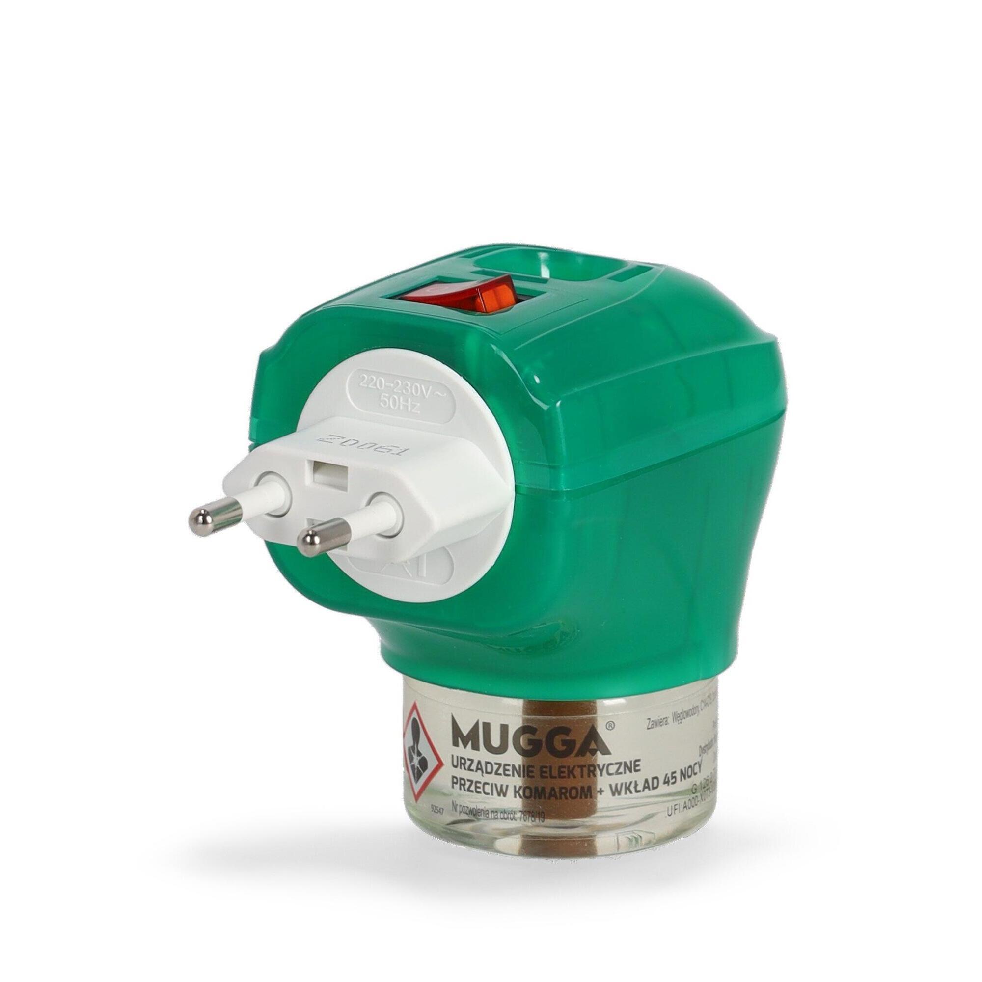 Elektrofumigator na komary i owady MUGGA Elektro + wkład 45 nocy