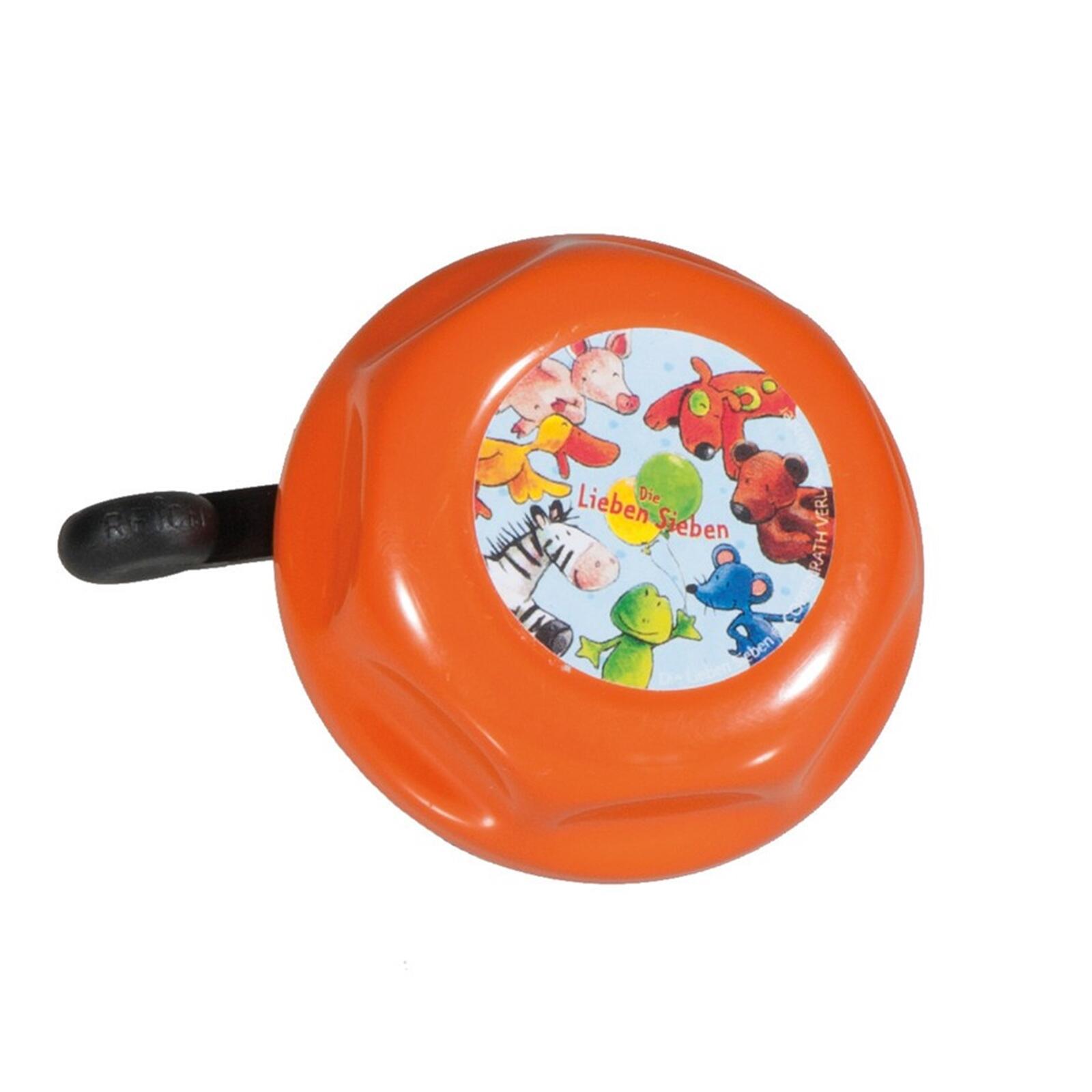 BIKE FASHION dzwonek dziecięcy Die Lieben Sieben pomarańczowy 55 mm