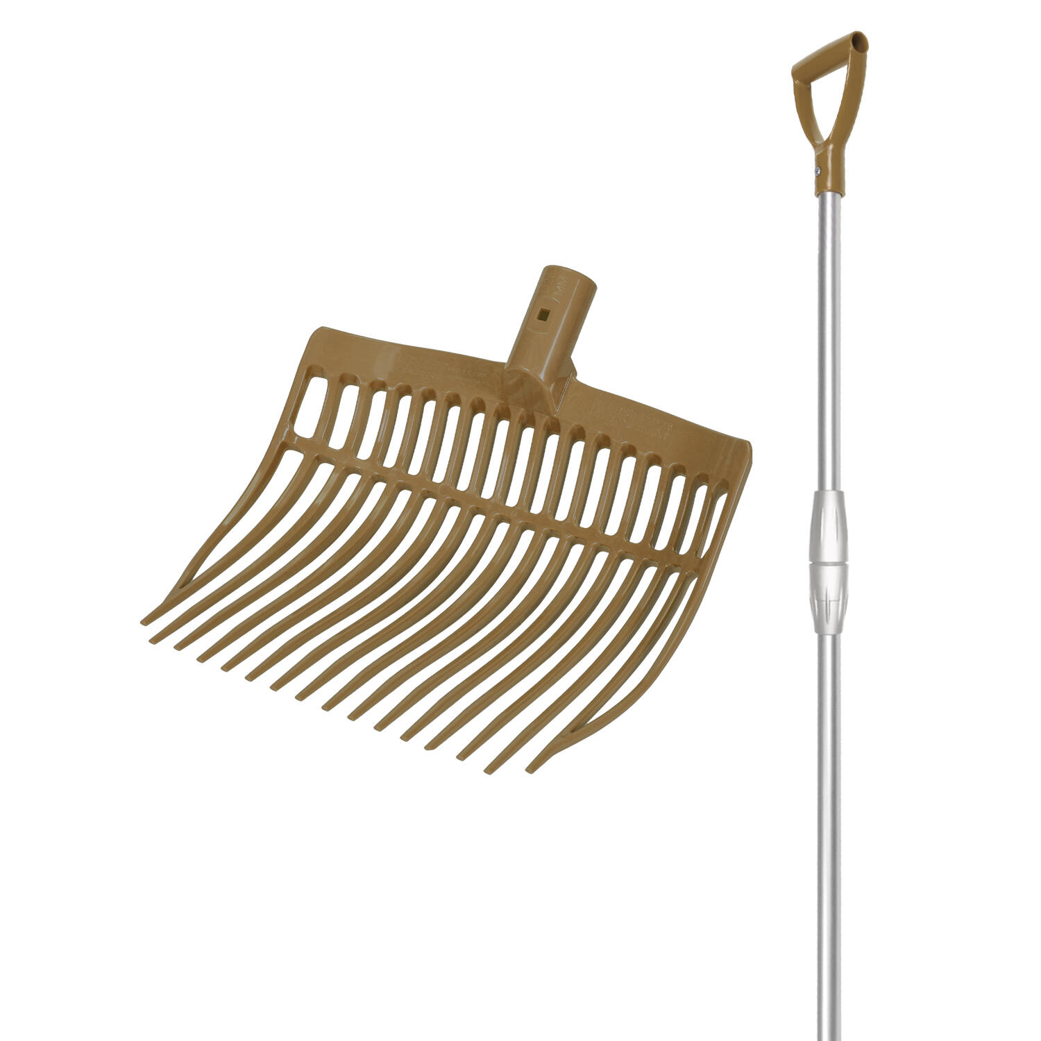 Zaokrąglony, stabilny widelec z teleskopowym, aluminiowym uchwytem