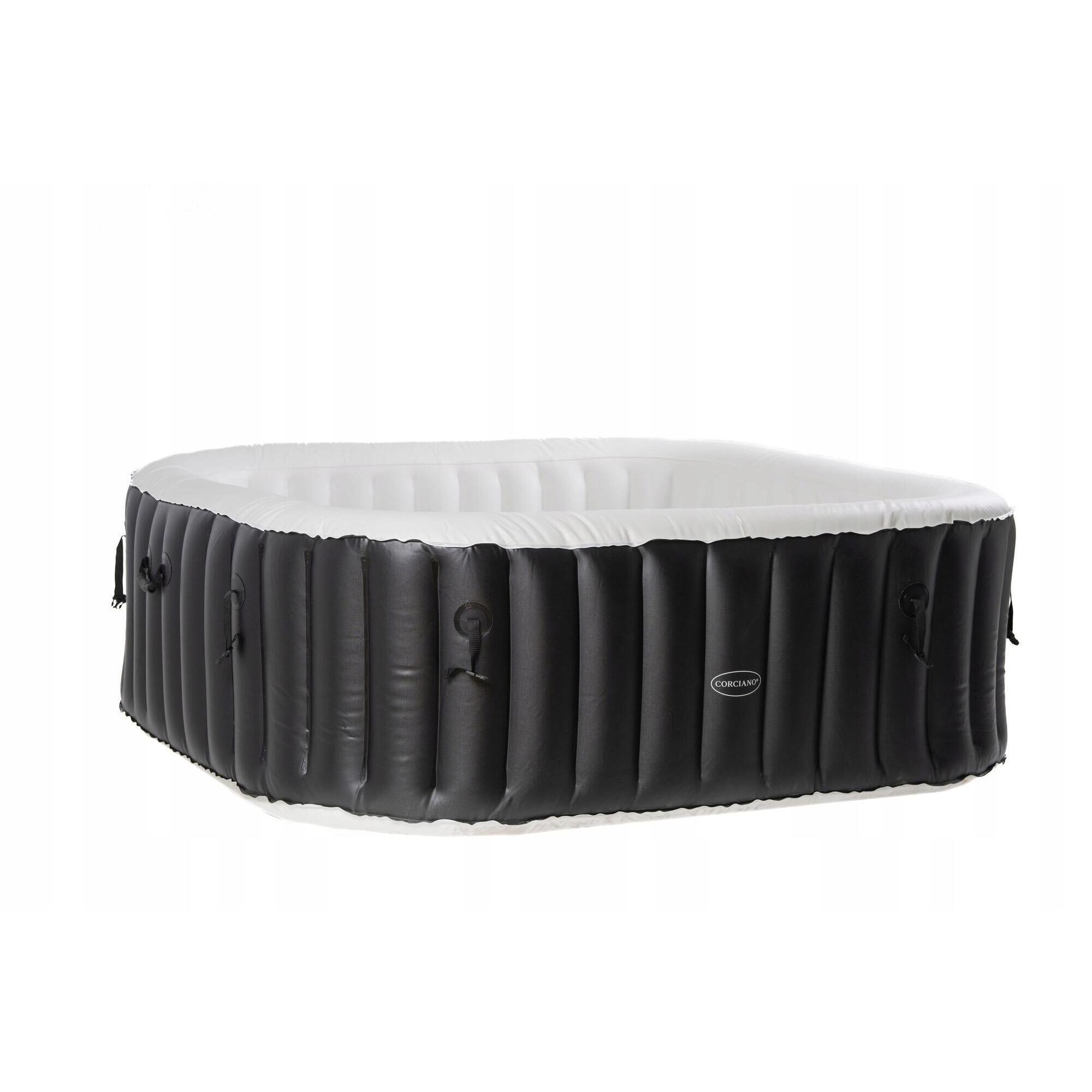 Basen SPA Ogrodowe Kwadratowe 196 x 66 cm Hydromasaż Eliton Corciano