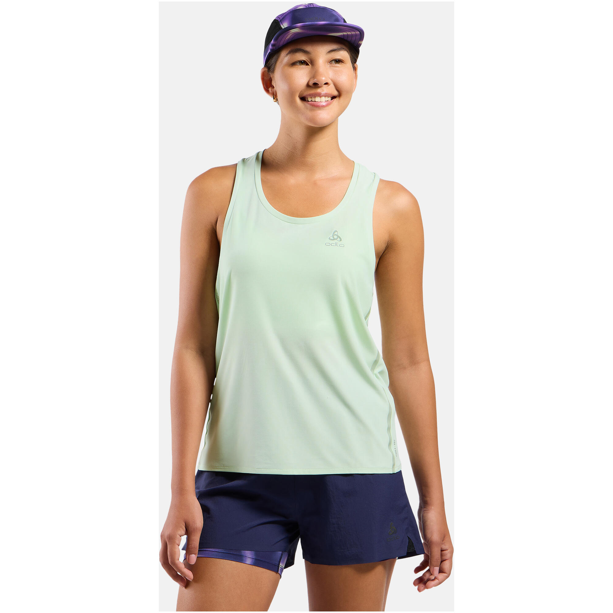 Koszulka bez rękawów damska Odlo ZEROWEIGHT CHILL-TEC Tank crew neck