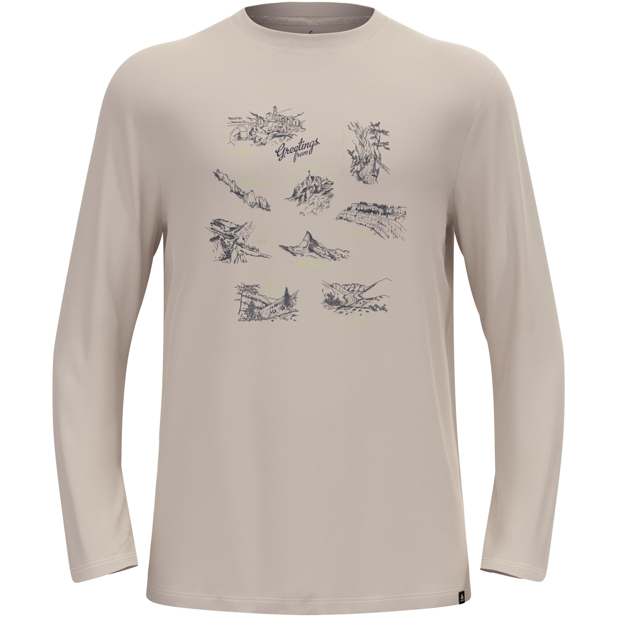 Koszulka z długim rękawem męska ODLO Merino 200 Tourist T-Shirt