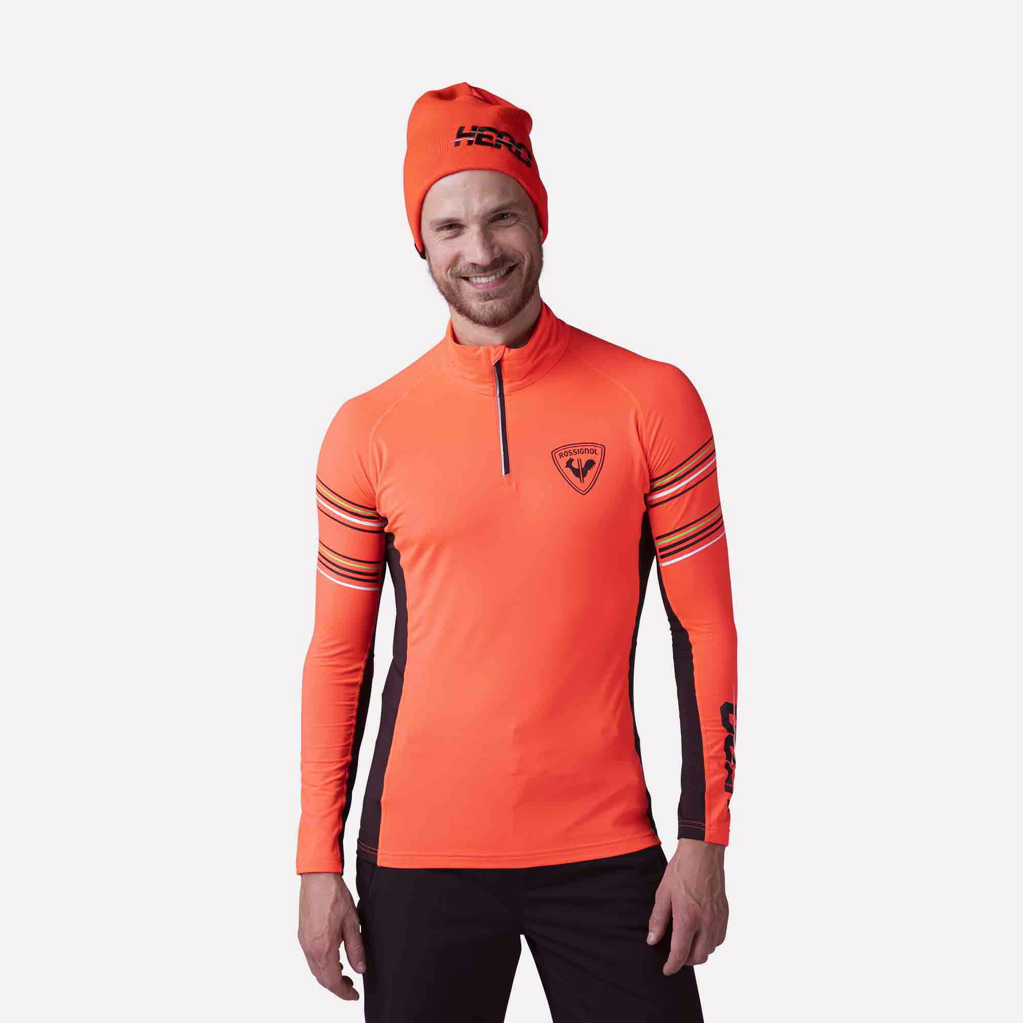 Bluza Rossignol Hero Classique 1/2 Zip pomarańczowa