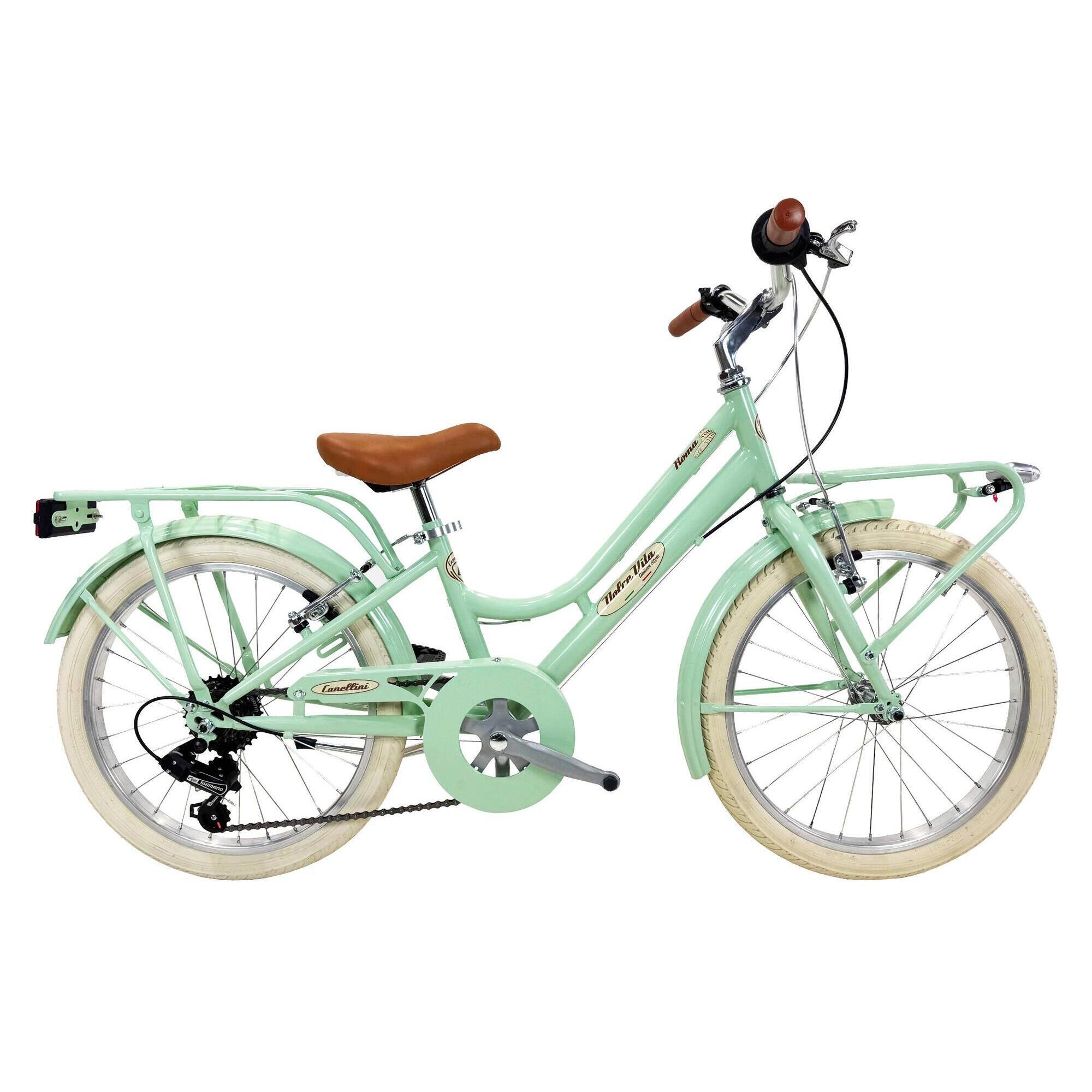 Rower Dziecięcy Dolce Vita by Canellini ROMA 20" 6B - Jasnozielony
