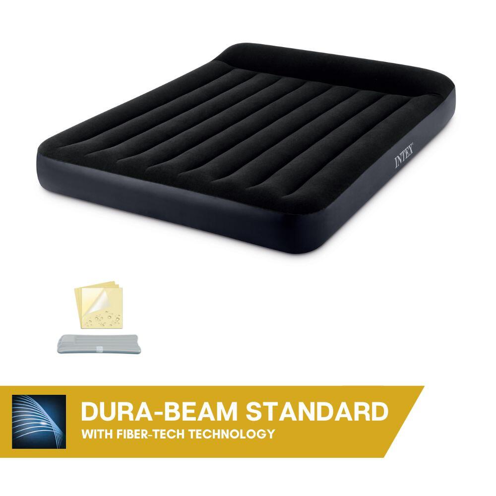 Materac dmuchany 203x152 dwuosobowy z wbudowaną pompką elektryczną 64150