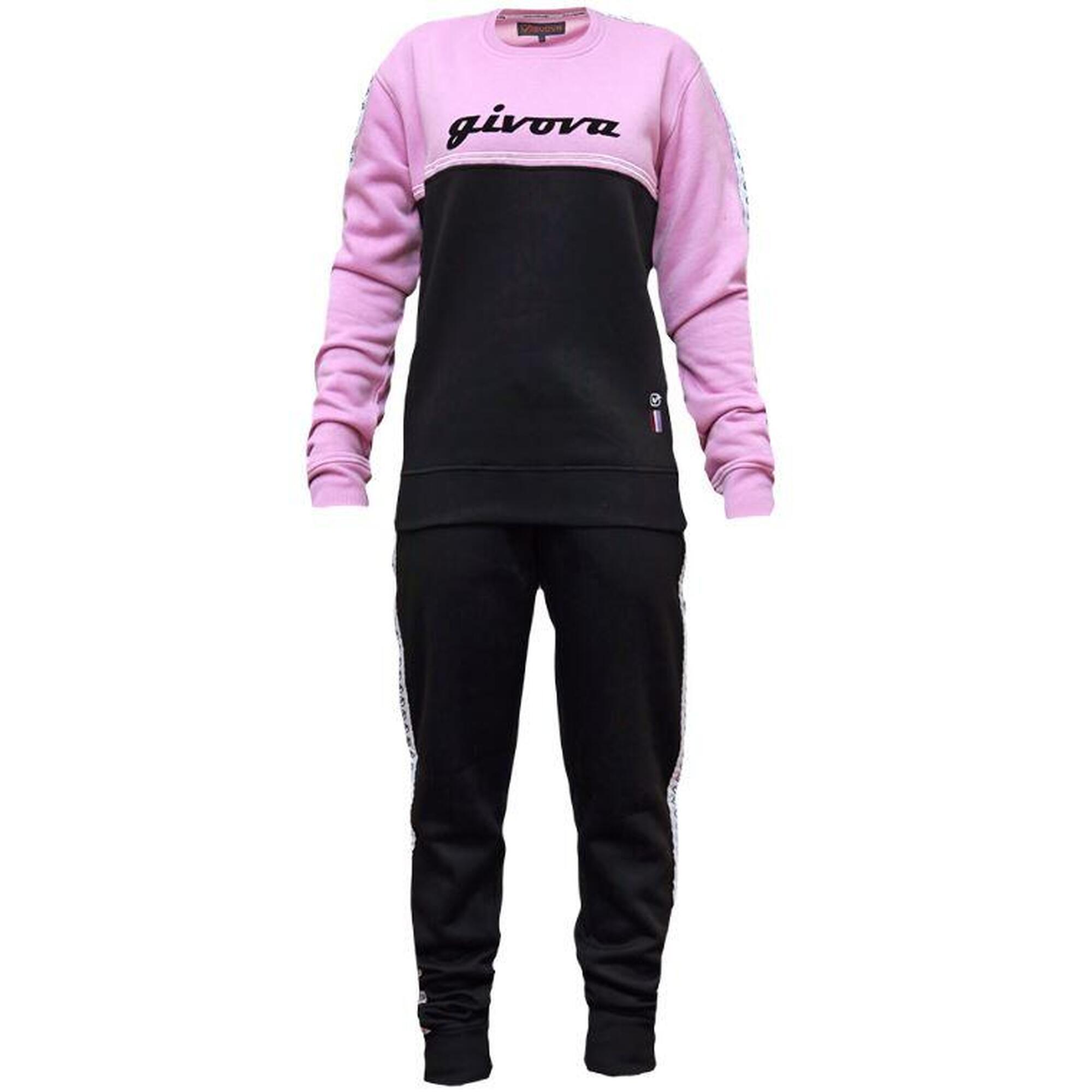 Givova Sportowy Dres Damski Lila i Czarny XL