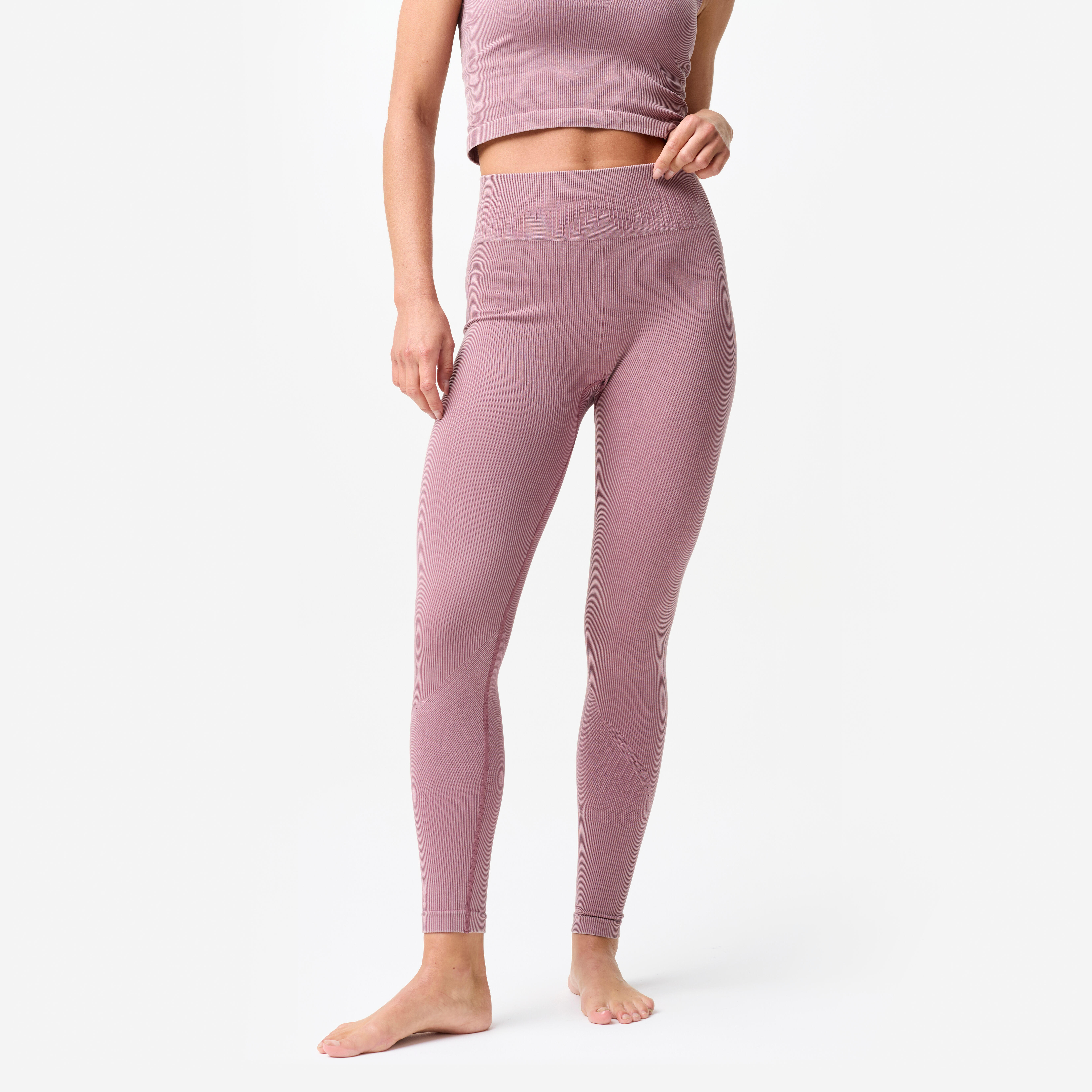 Legginsy do jogi i pilatesu damskie Domyos seamless