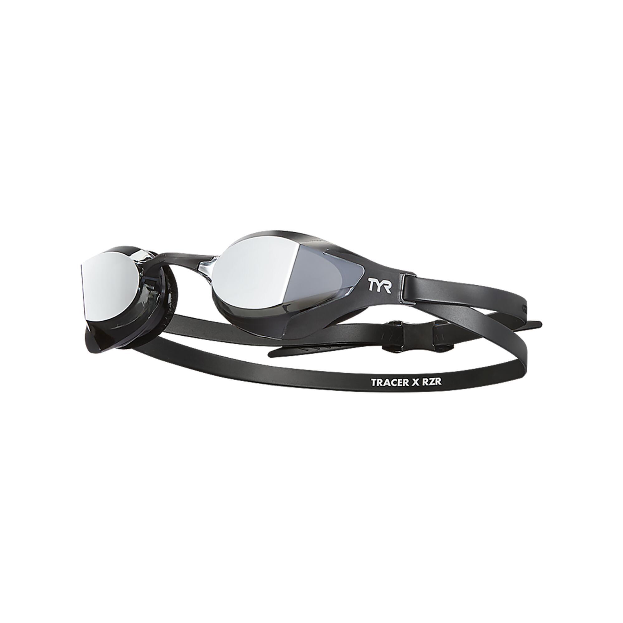 TYR Adult Tracer-X RZR Mirrored Racing Goggles – Performance & Confort