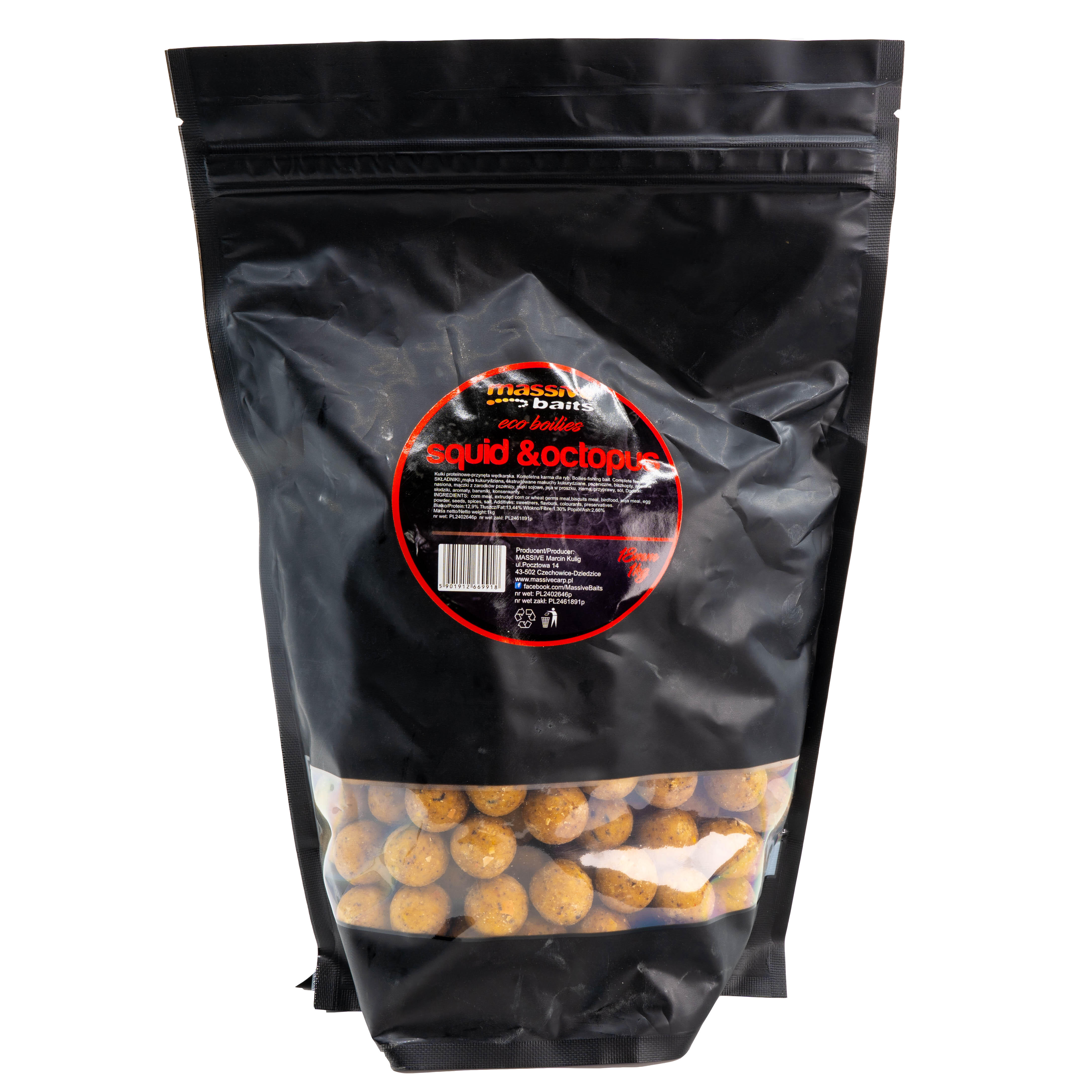 Kulki Massive Baits Eco Boilies Squid Octopus 18Mm 1Kg